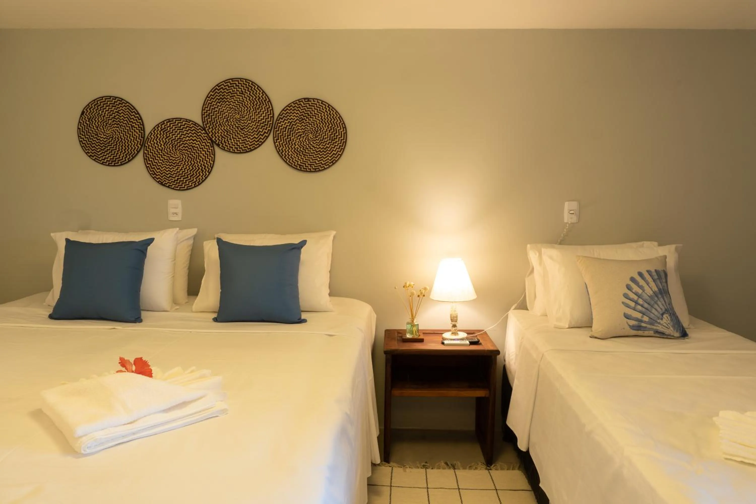 Bed in Tropical Beach