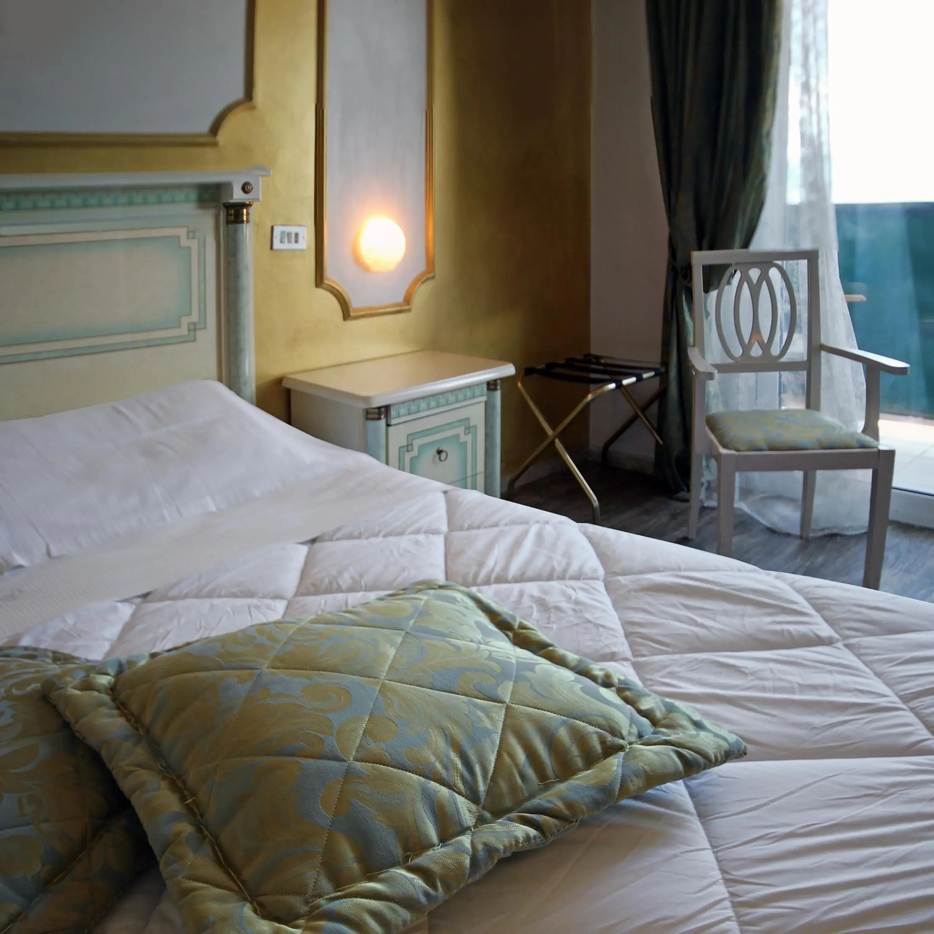 Bed in Grand Hotel Michelacci