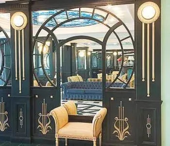 Decorative detail in Grand Hotel Michelacci