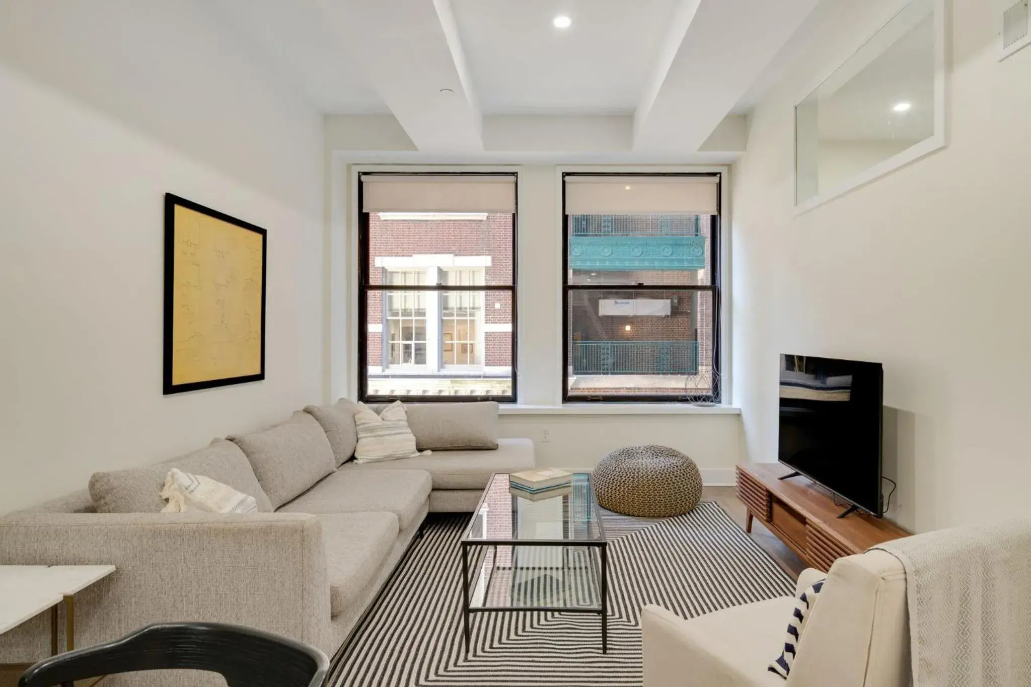 Living room in The Ledger Residences by Sosuite - Old City Living room in The Ledger Residences by Sosuite - Old City