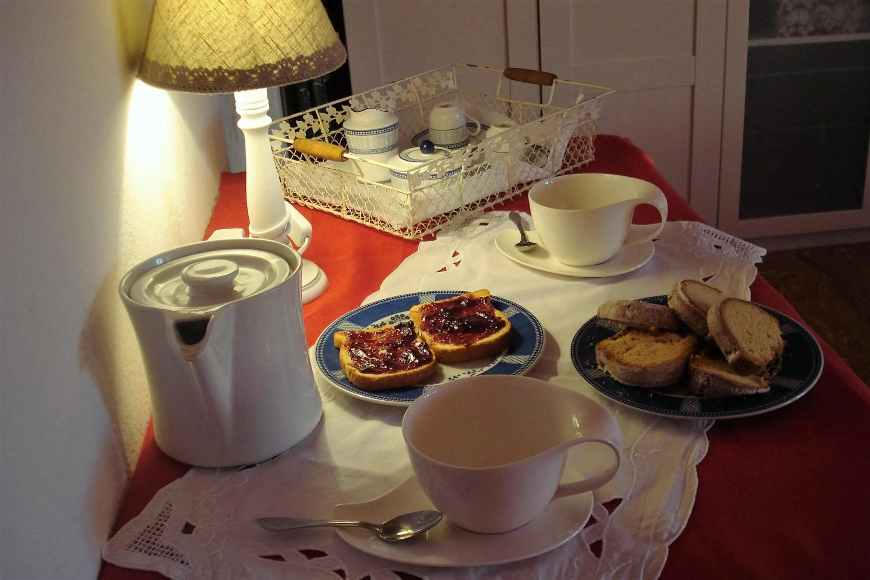 Italian breakfast in B&B La Civetta