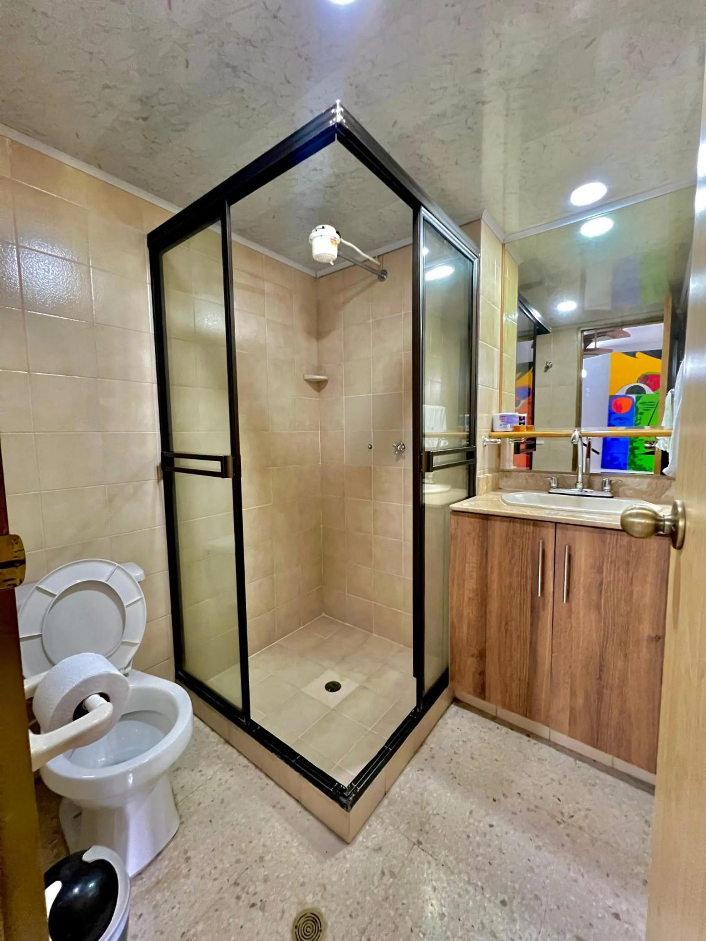 Shower in Hotel Torre Primavera