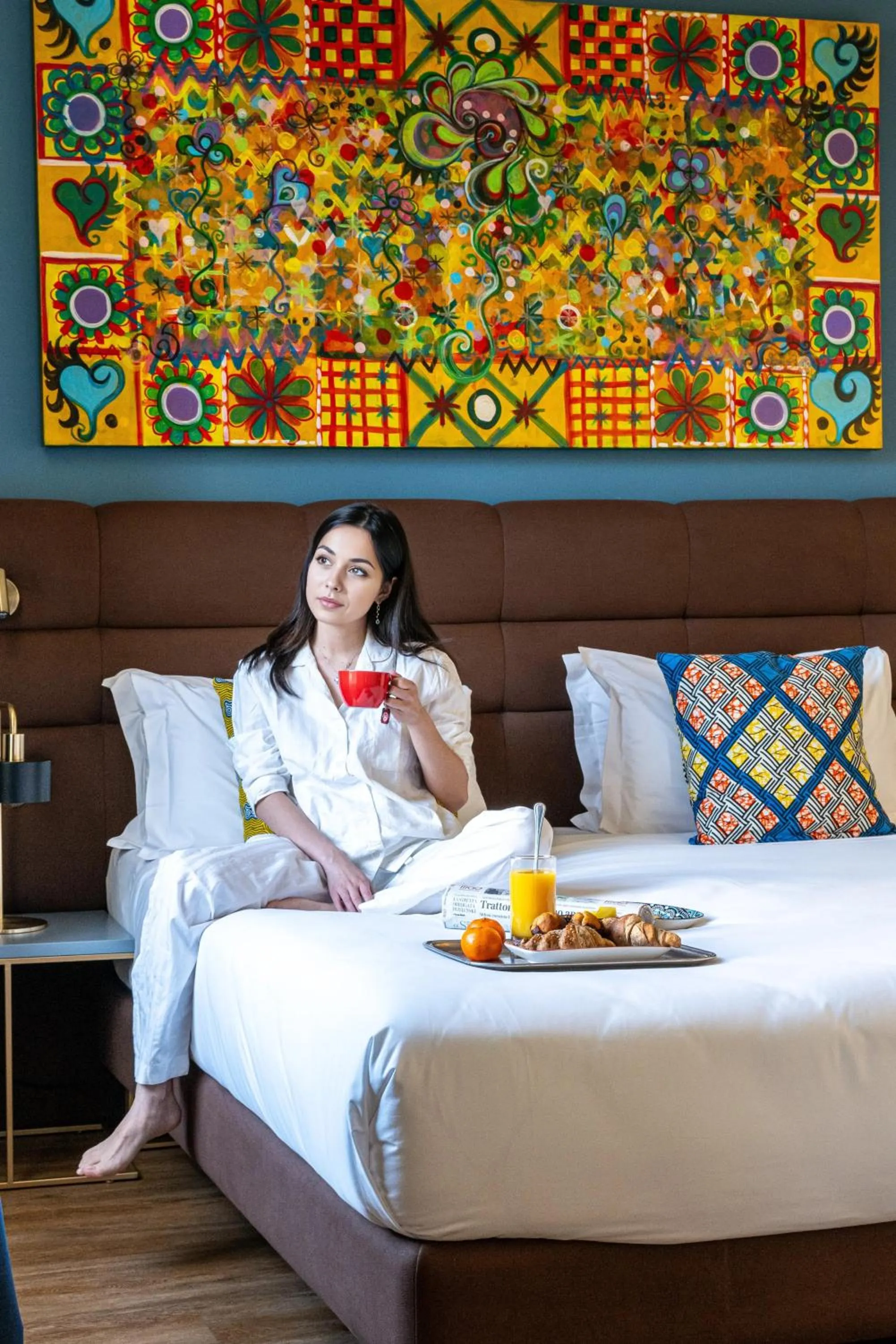 Bedroom, Bed in Hotel Rovereto