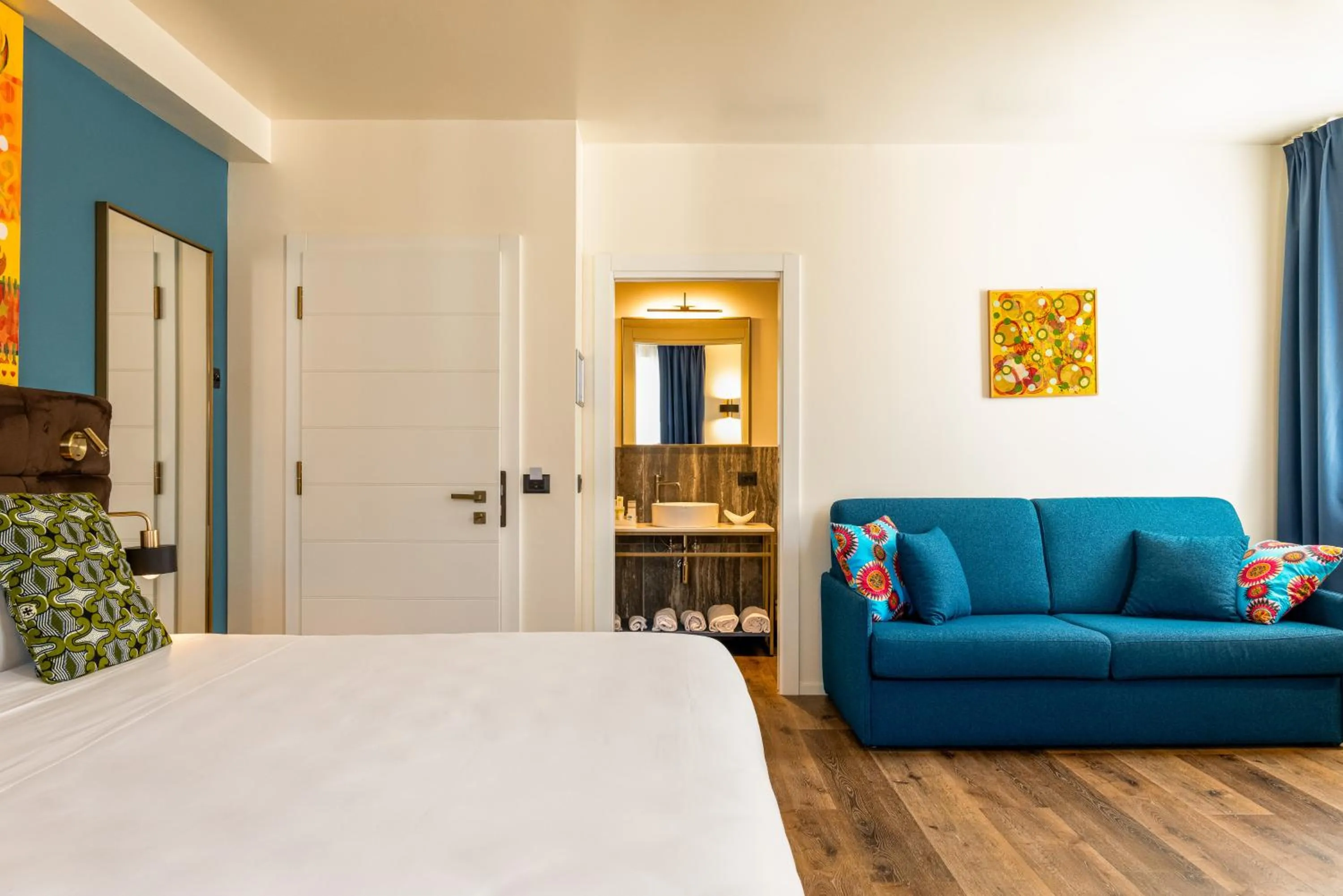 Bedroom, Bed in Hotel Rovereto