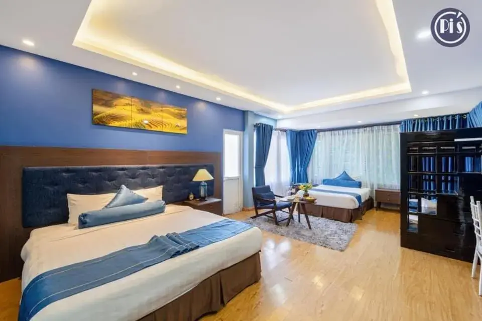 Bed in Pi’s Boutique Sapa Bed in Pi’s Boutique Sapa