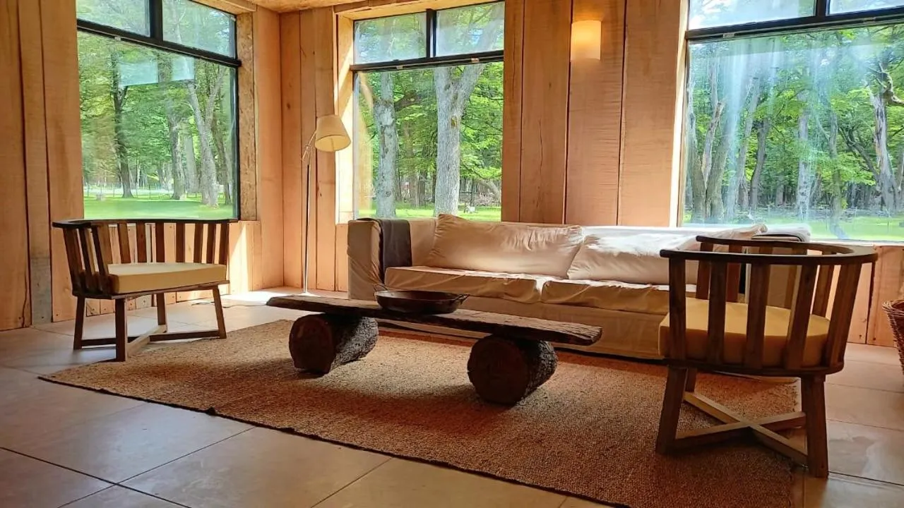 Living room in Refugio de Glaciares