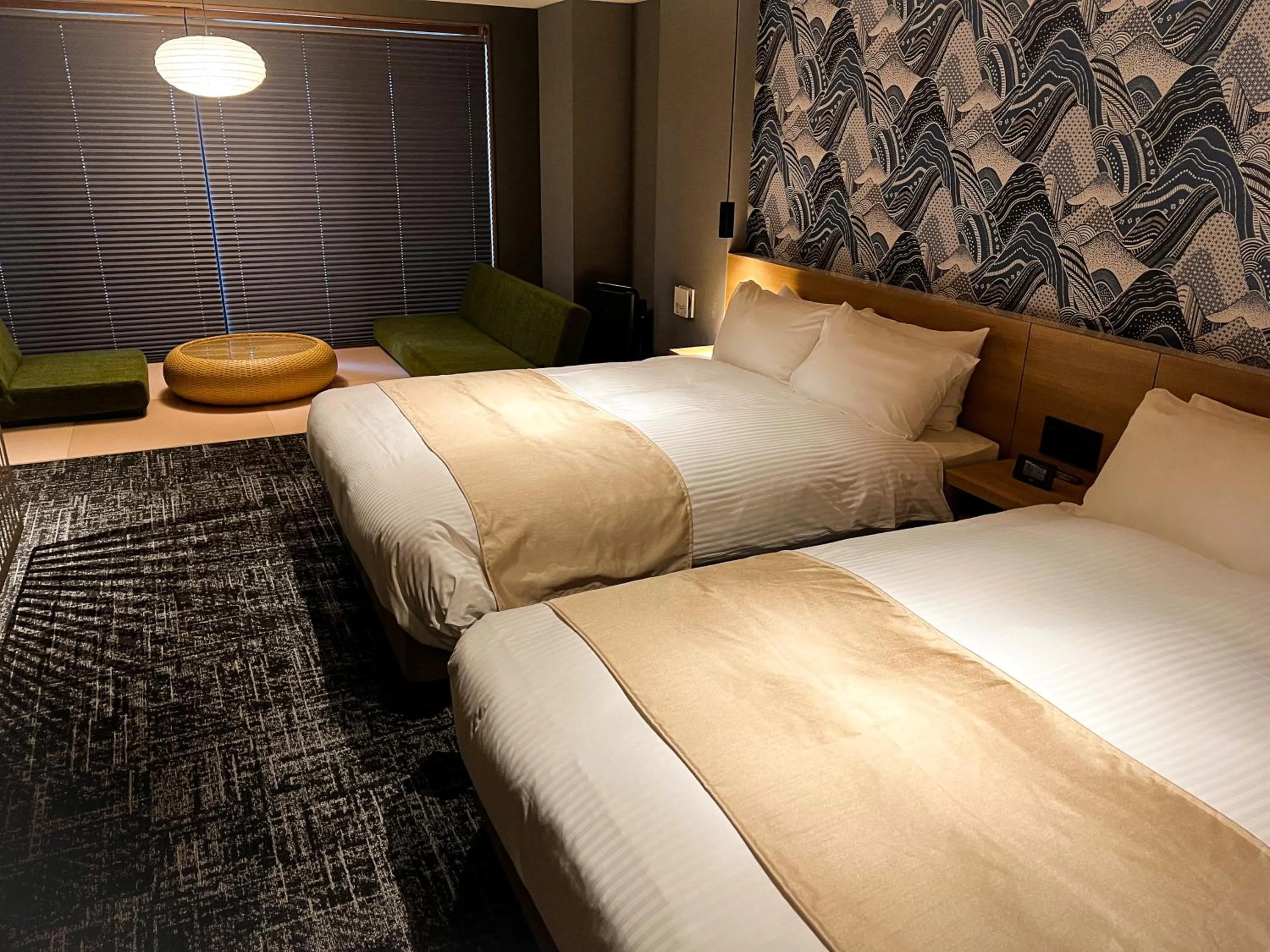 Photo of the whole room, Bed in Rinn Gion Shirakawa