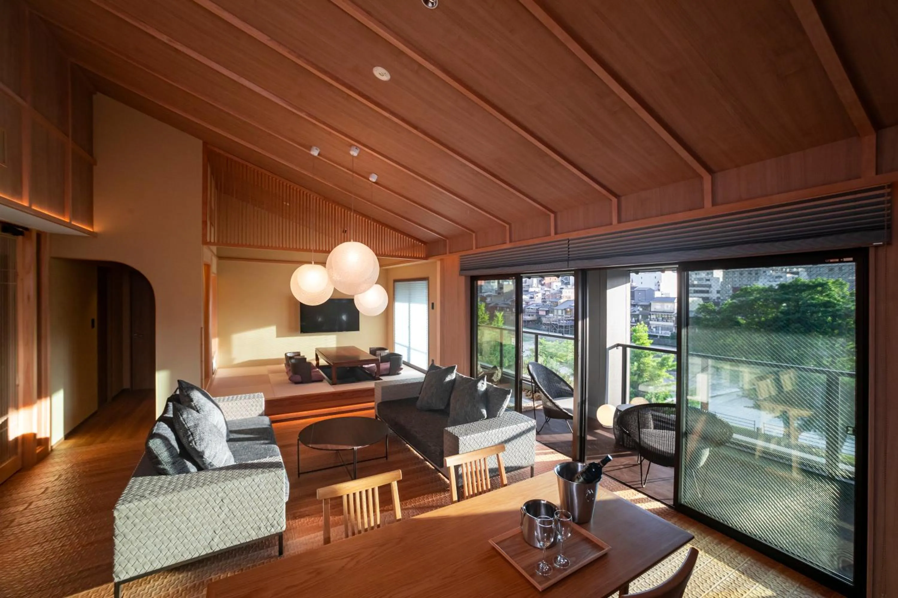 Living room in Rinn Gion Shirakawa