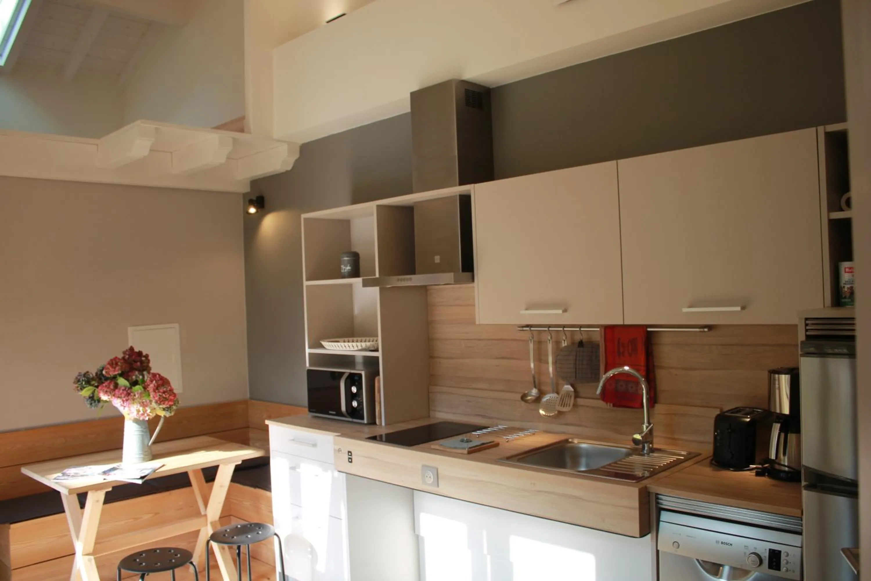 Kitchen or kitchenette in Narbaitz Vacances