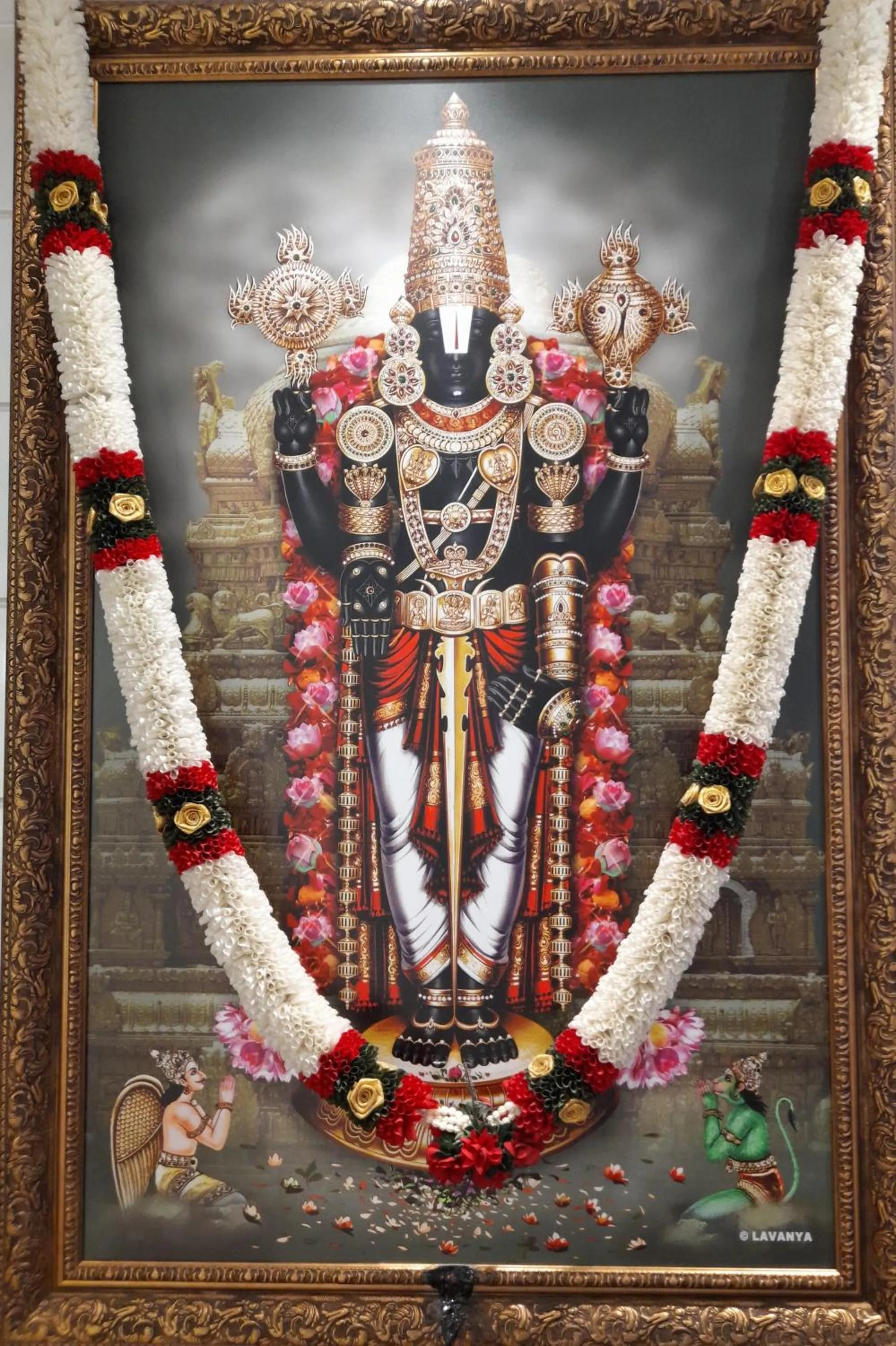 Decorative detail in Hotel Sri Balaji