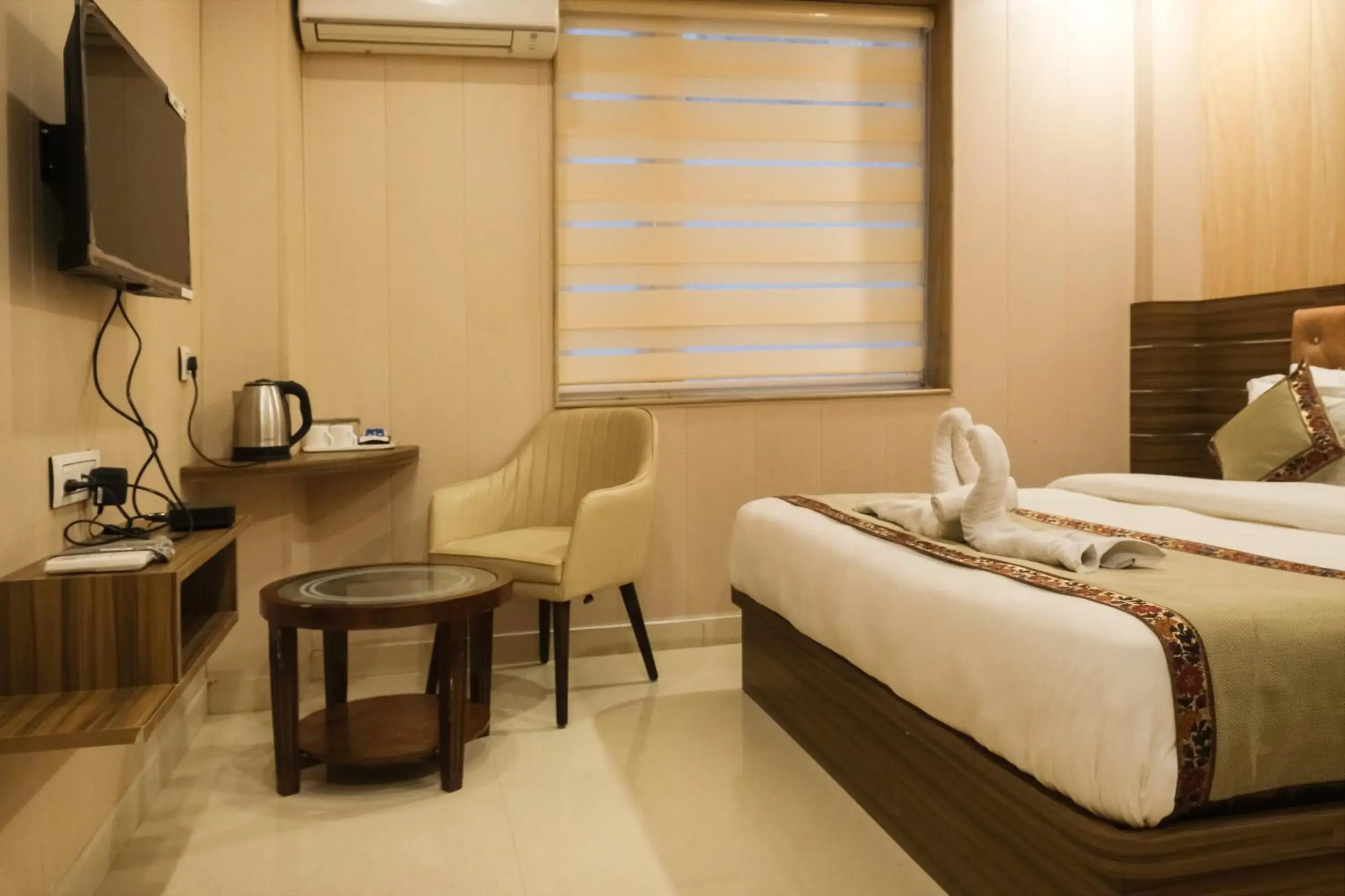 Bed in Hotel Sri Balaji Bed in Hotel Sri Balaji