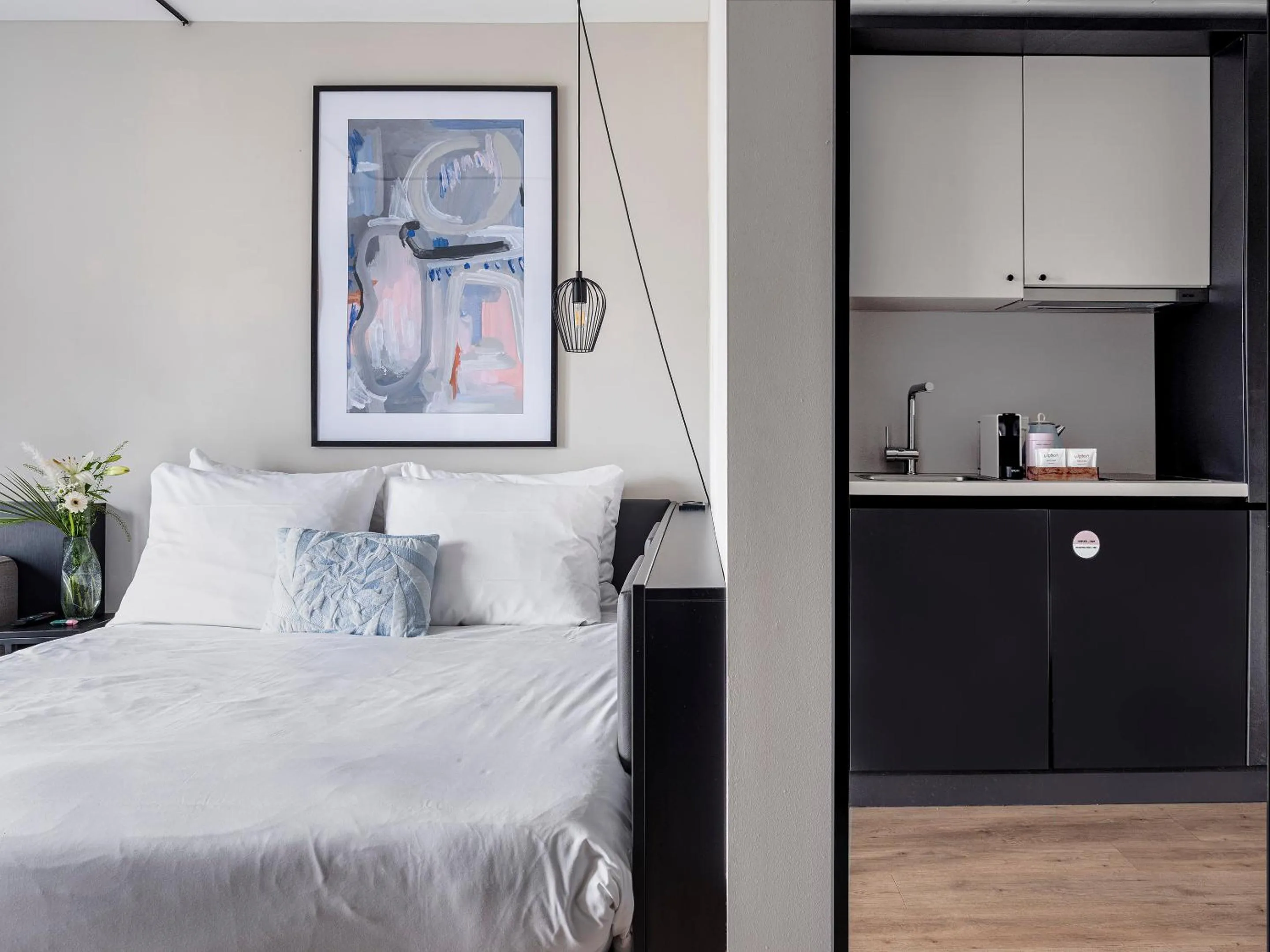 Bed in Numa Frankfurt Bloc