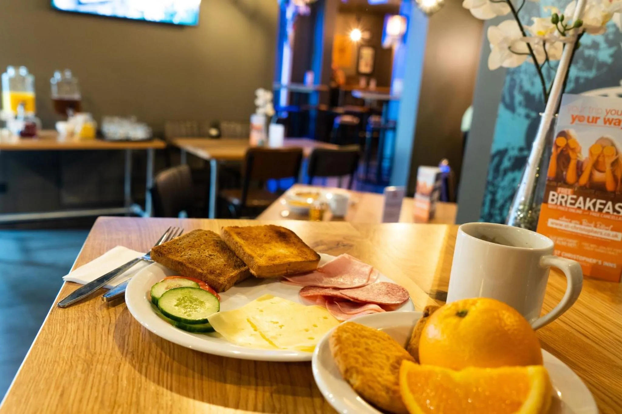 Buffet breakfast in St Christopher's Inn Vienna