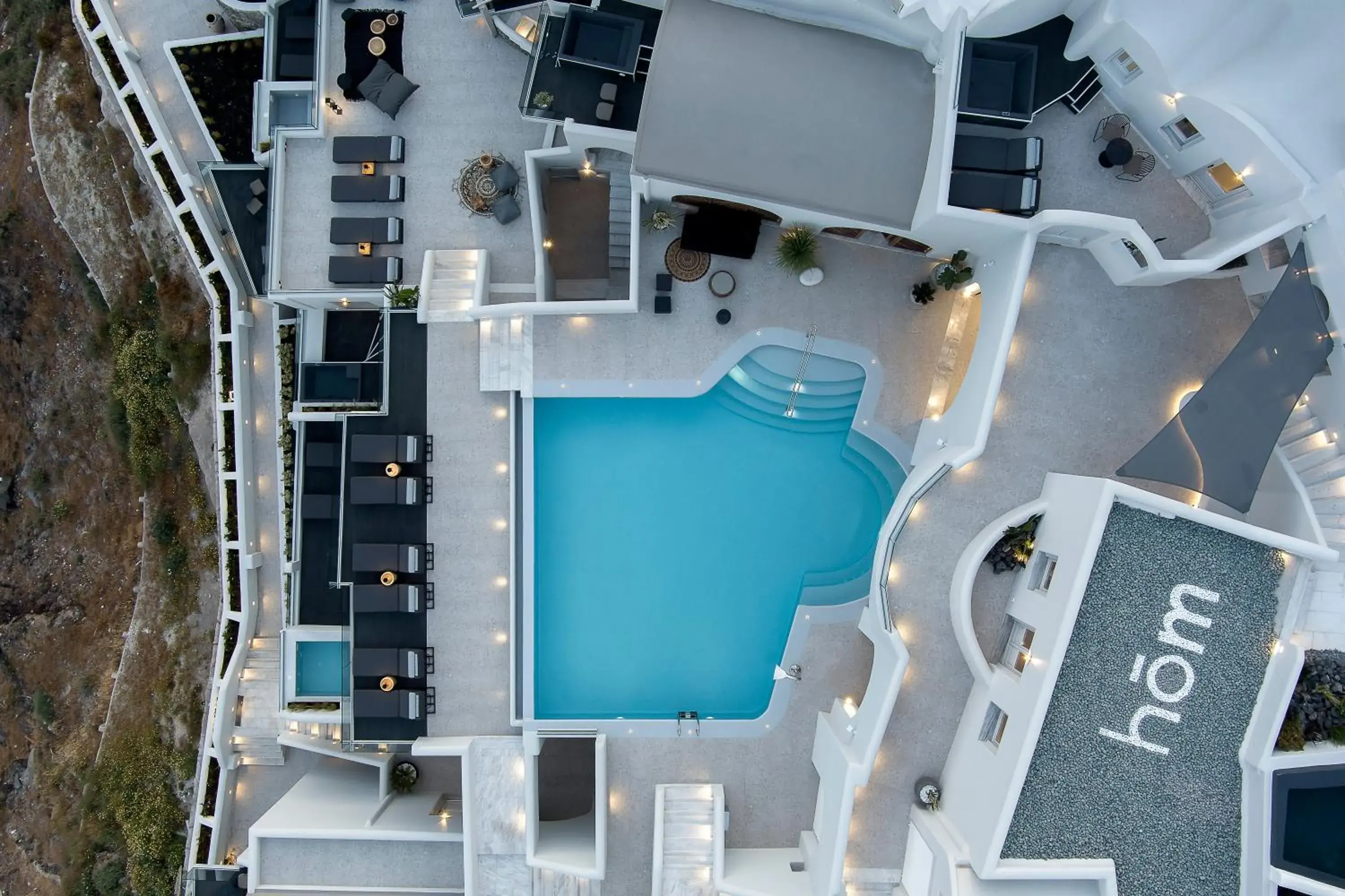 Bird's eye view in Hom Santorini Bird's eye view in Hom Santorini