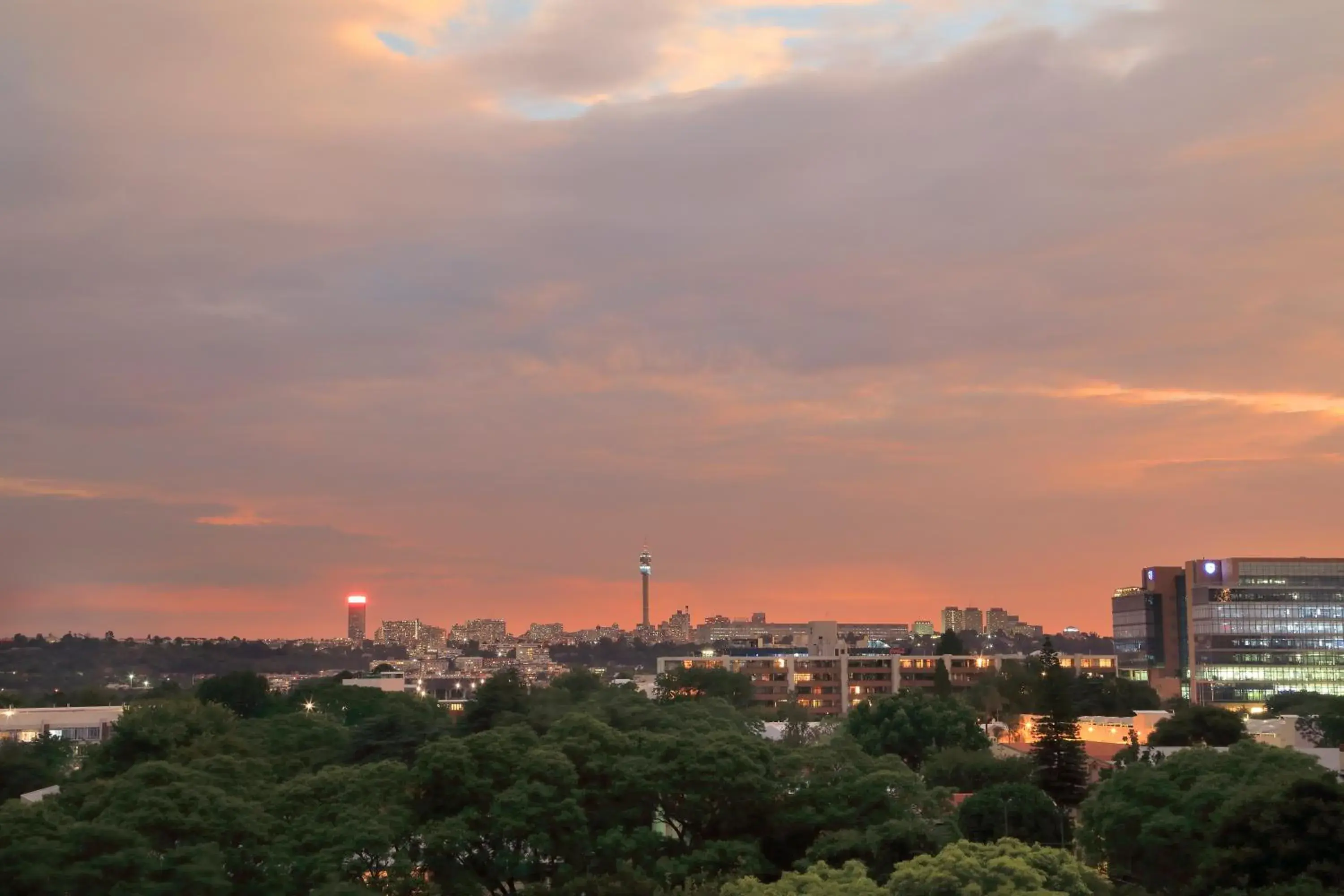 City view in Hyatt House Johannesburg Rosebank City view in Hyatt House Johannesburg Rosebank