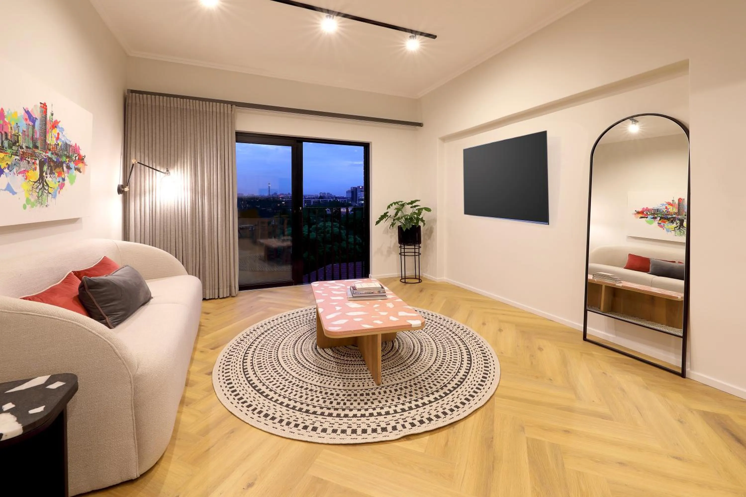 Seating area in Hyatt House Johannesburg Rosebank