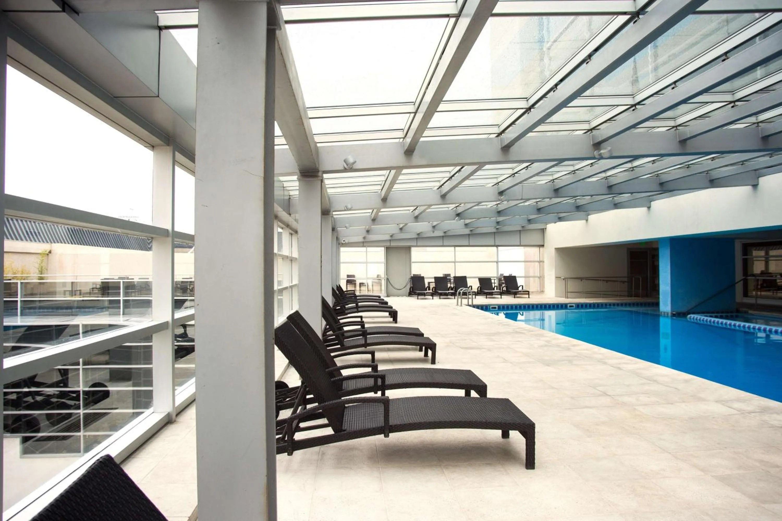 Pool view in Hilton Mendoza