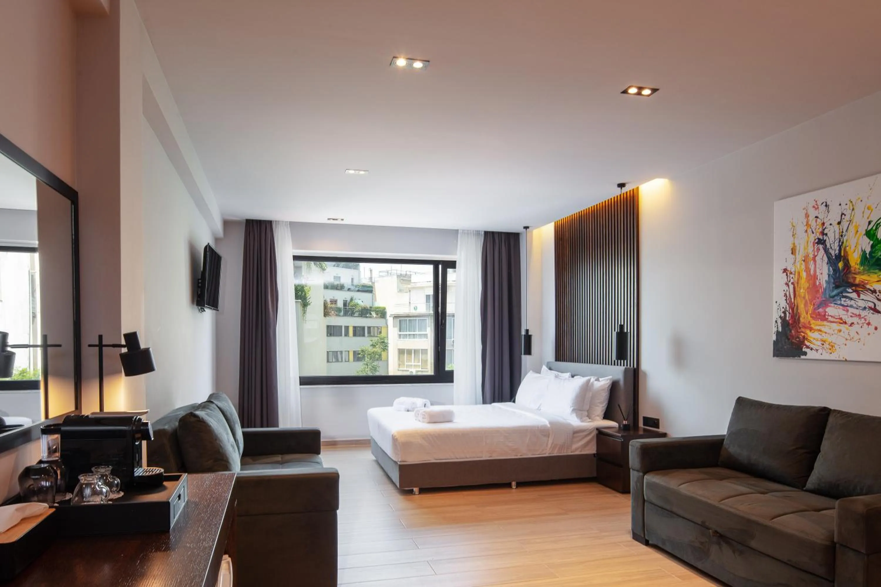 Bedroom, Bed in Athens Tower