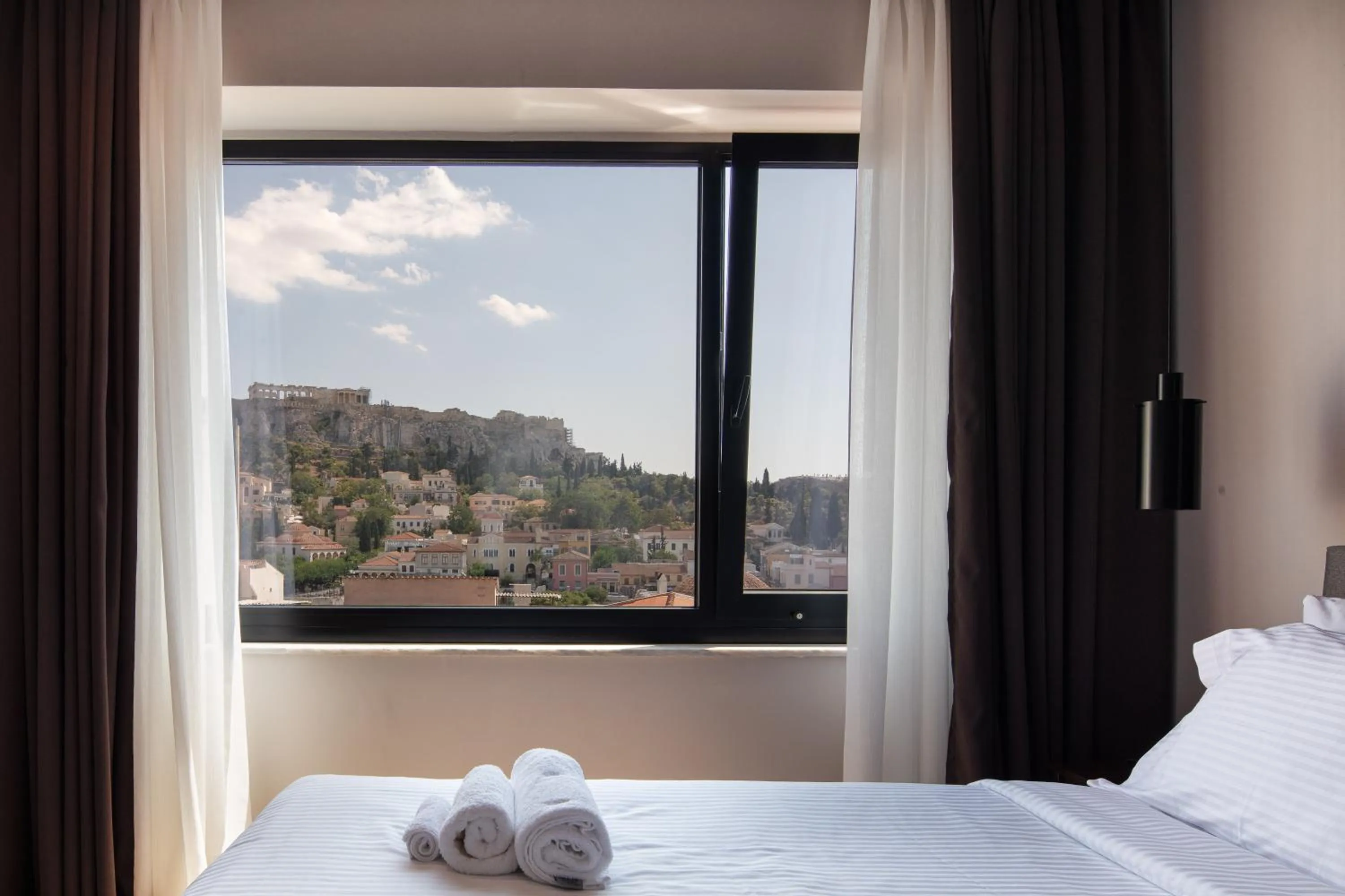 View (from property/room), Bed in Athens Tower