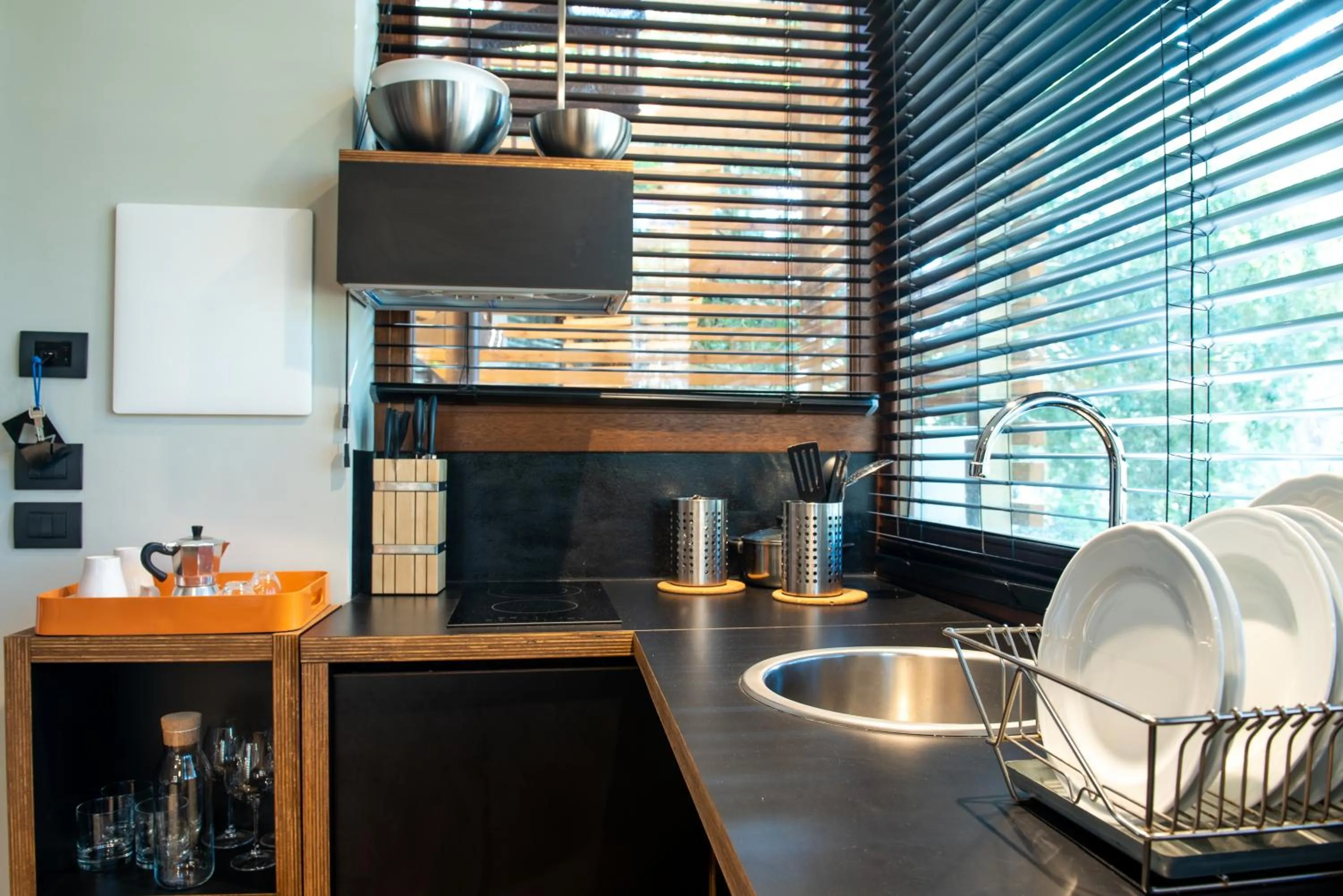 Kitchen or kitchenette in Camping Village Santapomata