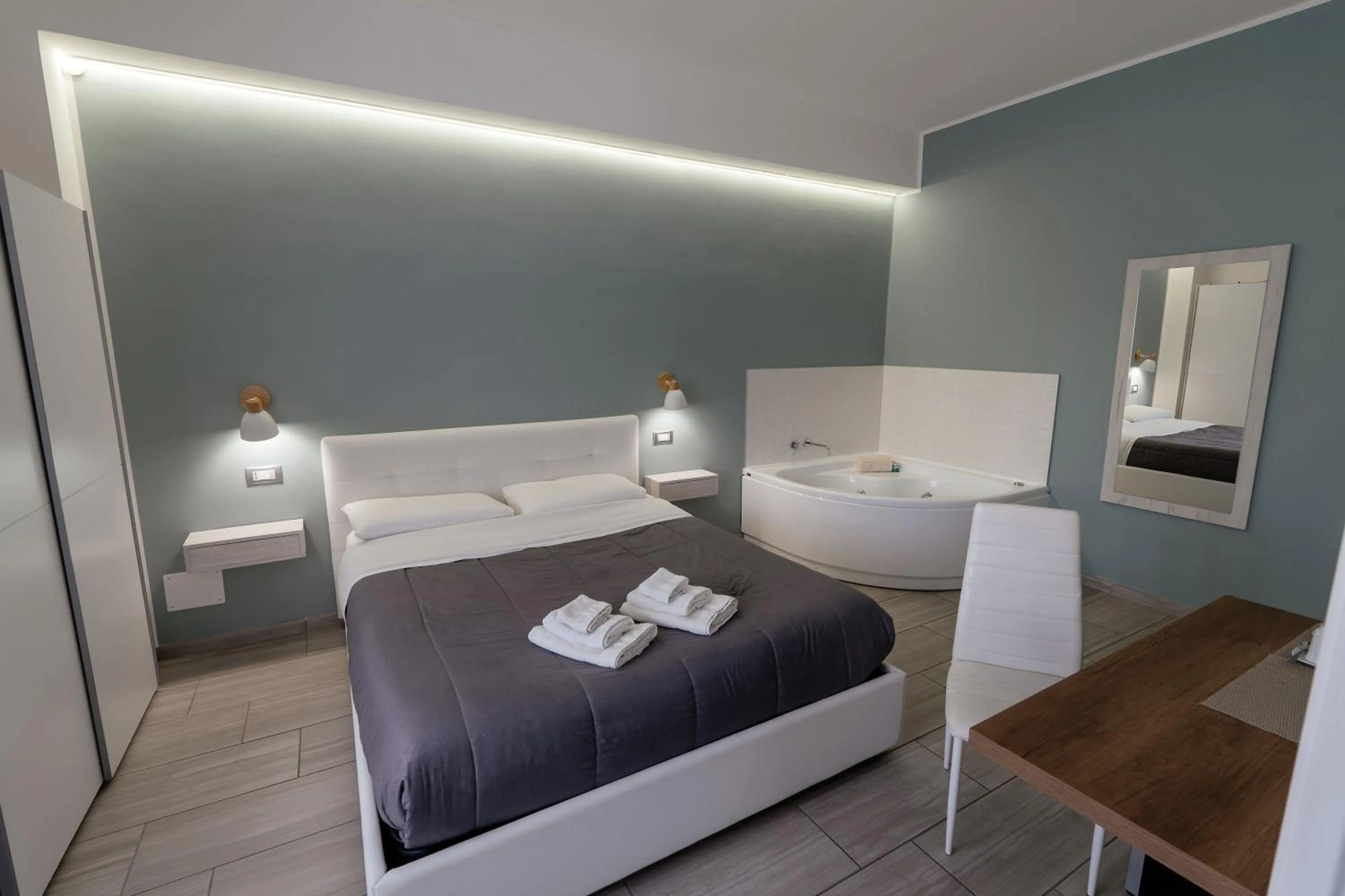 Bed in Zaro Suites B&B