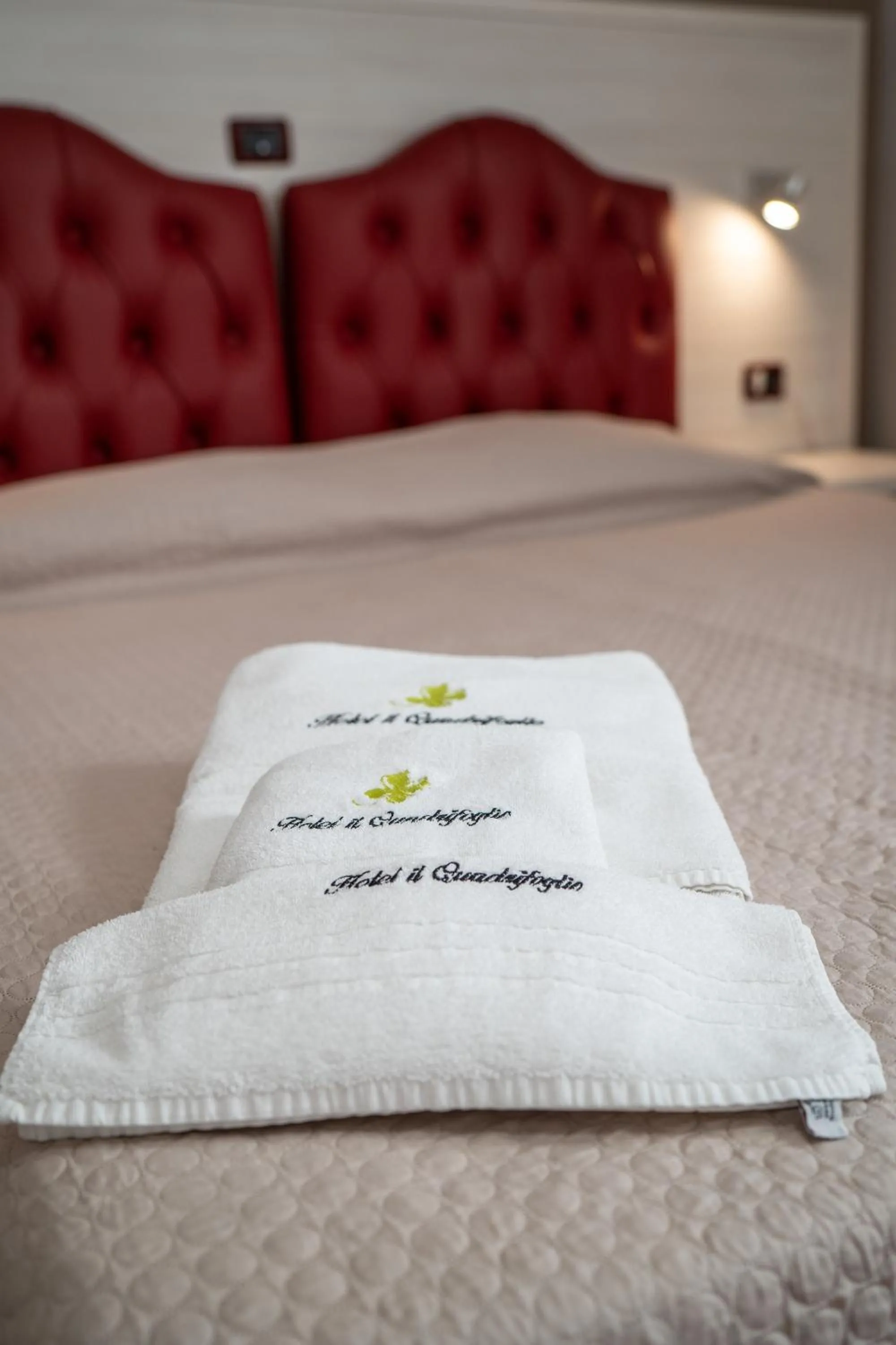 Bed in Hotel Il Quadrifoglio