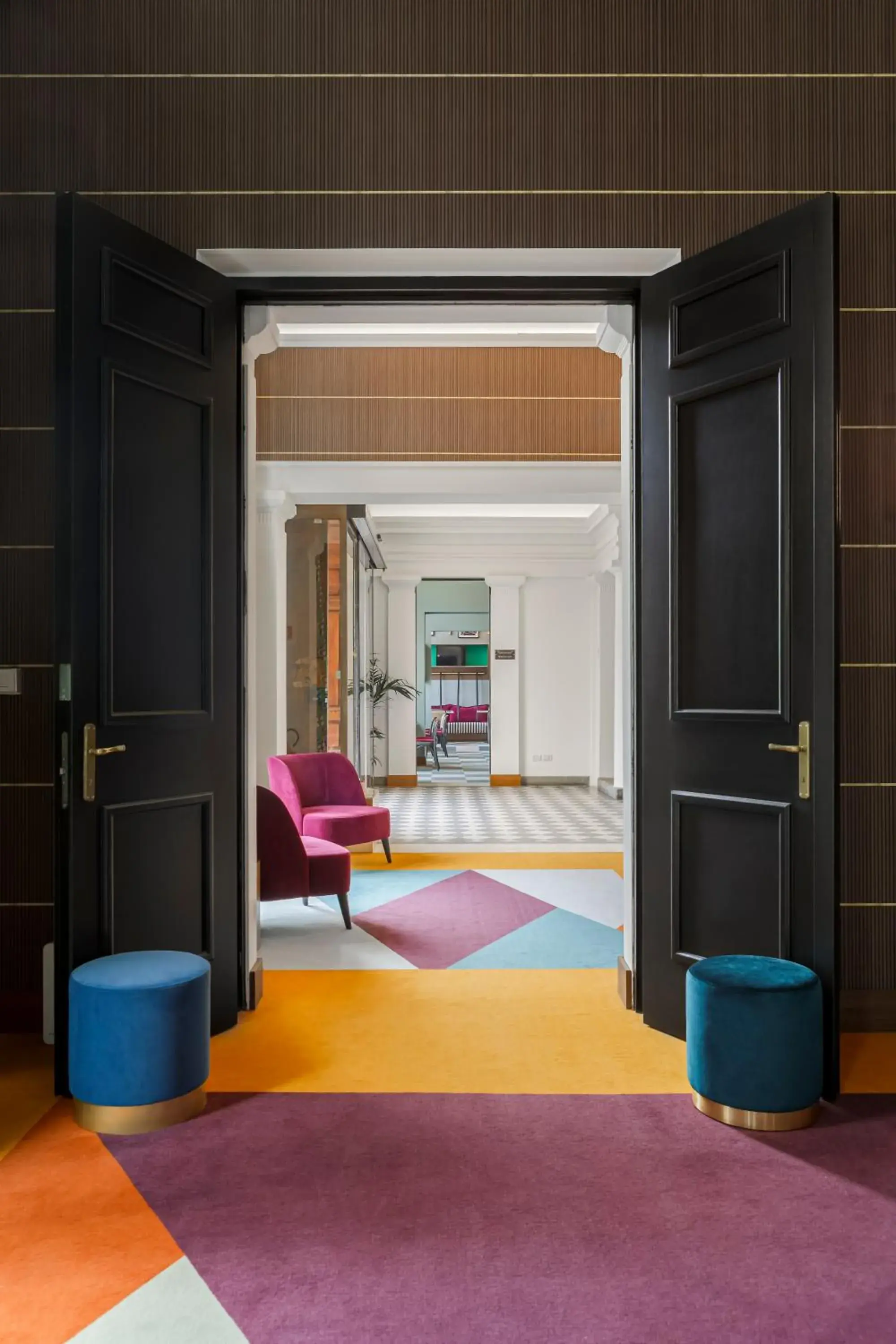 Lobby or reception, Bed in Room Mate Luca, Florence Lobby or reception, Bed in Room Mate Luca, Florence