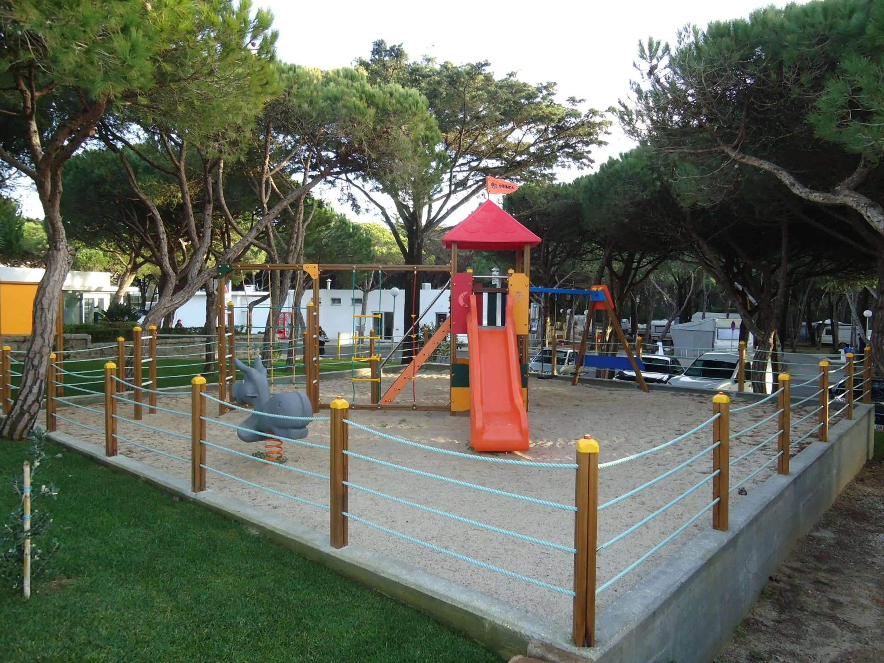 Children play ground in Parque De Campismo Orbitur Guincho