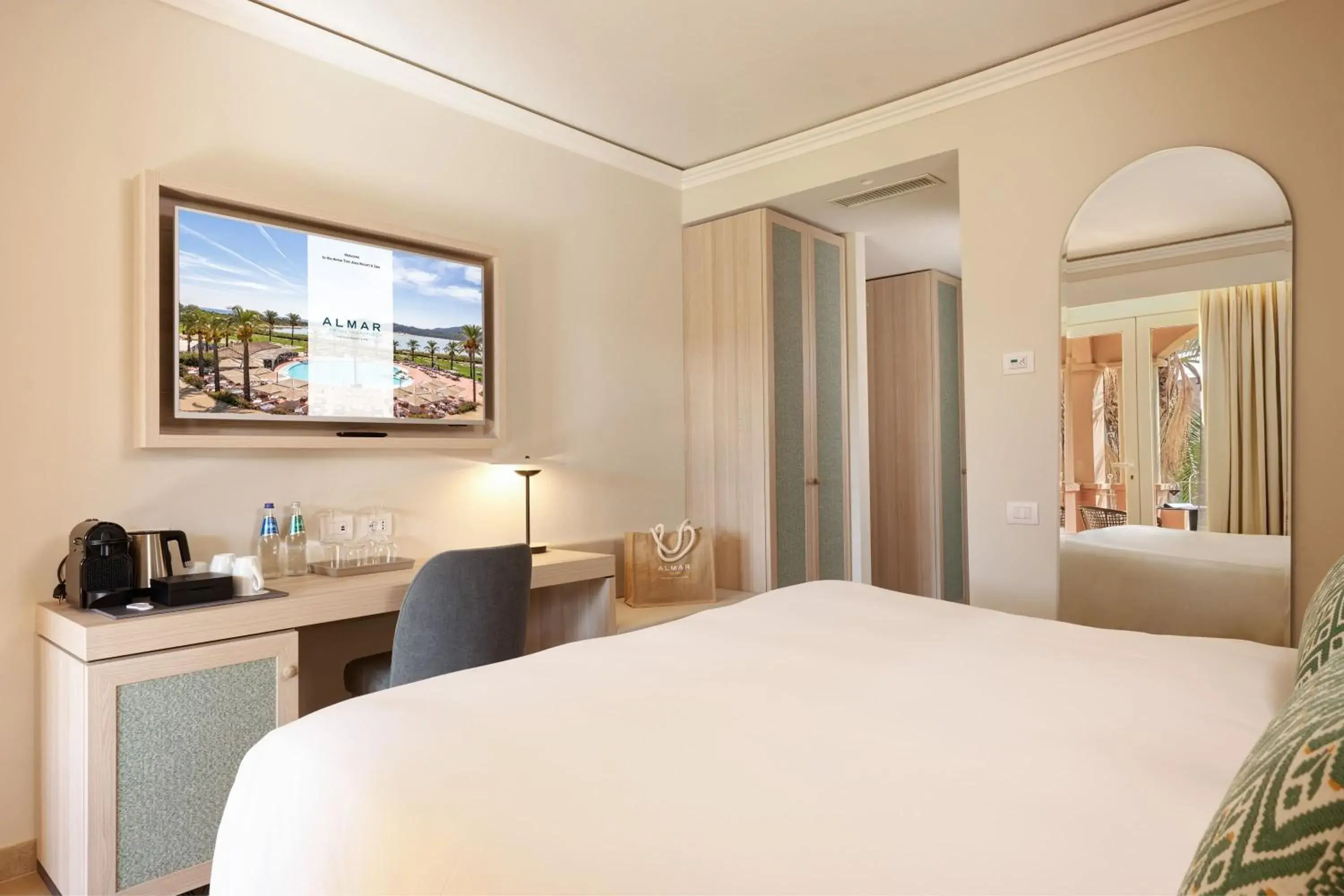 Bed in Almar Timi Ama Resort & Spa Bed in Almar Timi Ama Resort & Spa