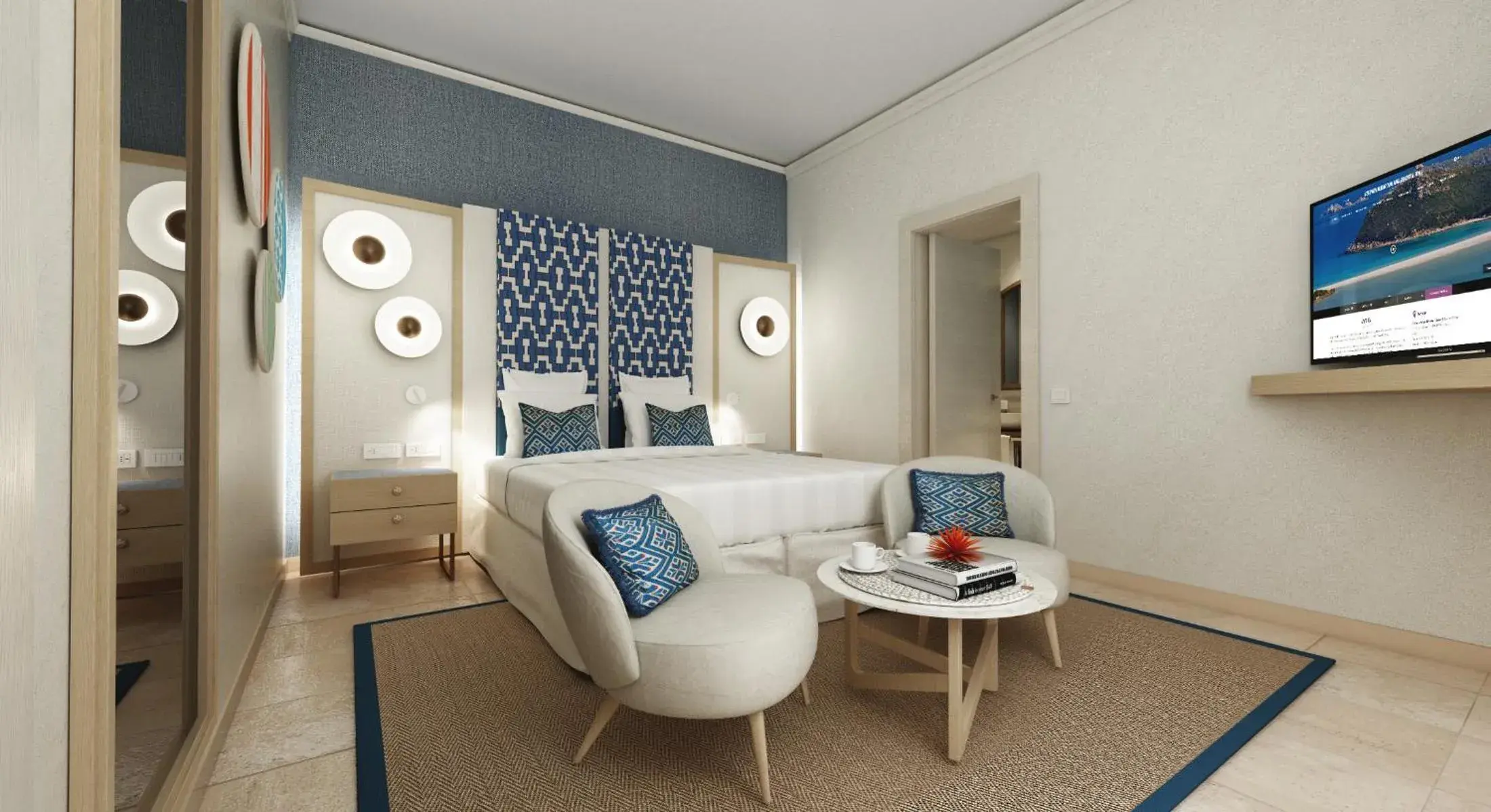 Bed in Almar Timi Ama Resort & Spa Bed in Almar Timi Ama Resort & Spa