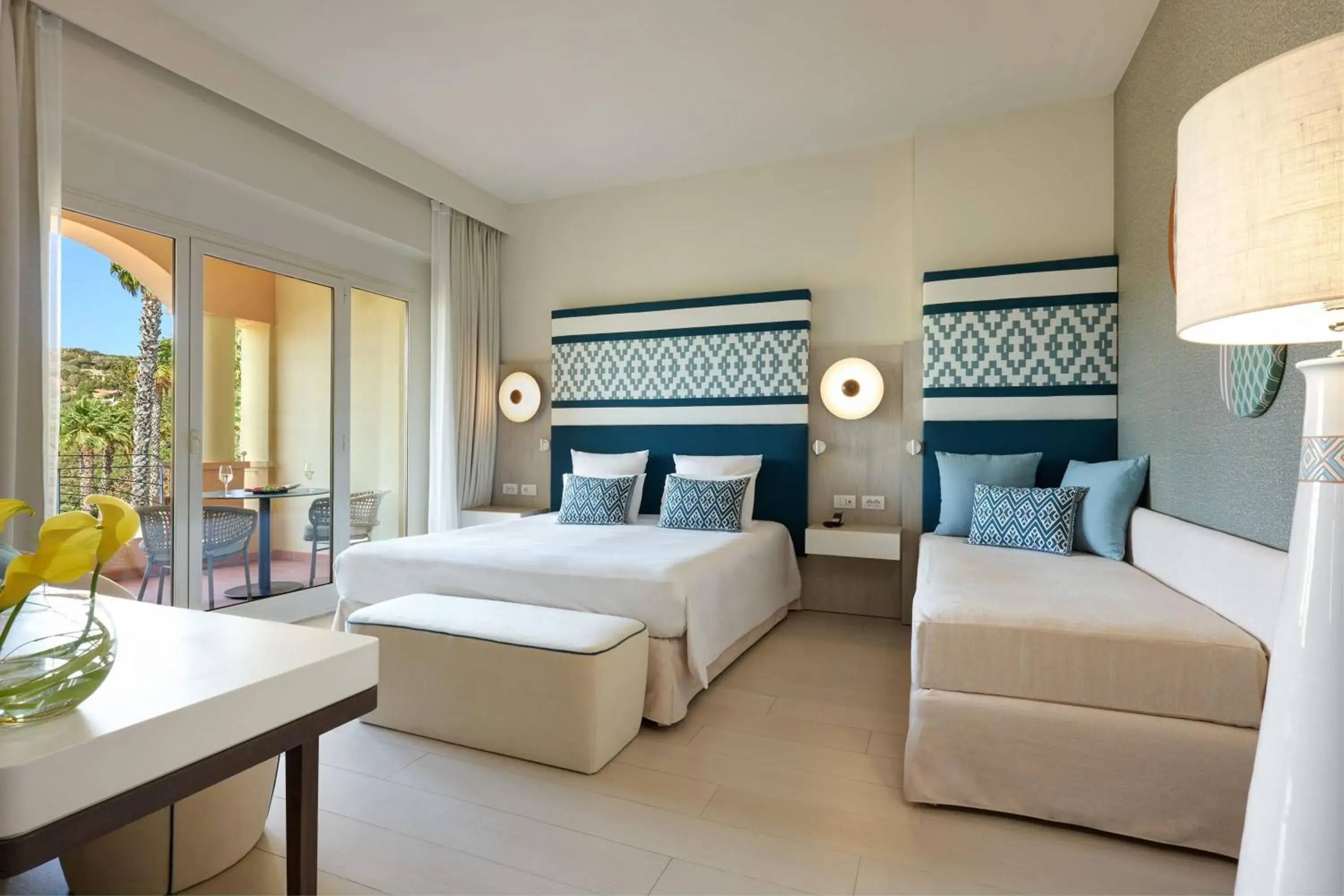 Deluxe Triple Room with Garden View in Almar Timi Ama Villasimius Deluxe Triple Room with Garden View in Almar Timi Ama Villasimius