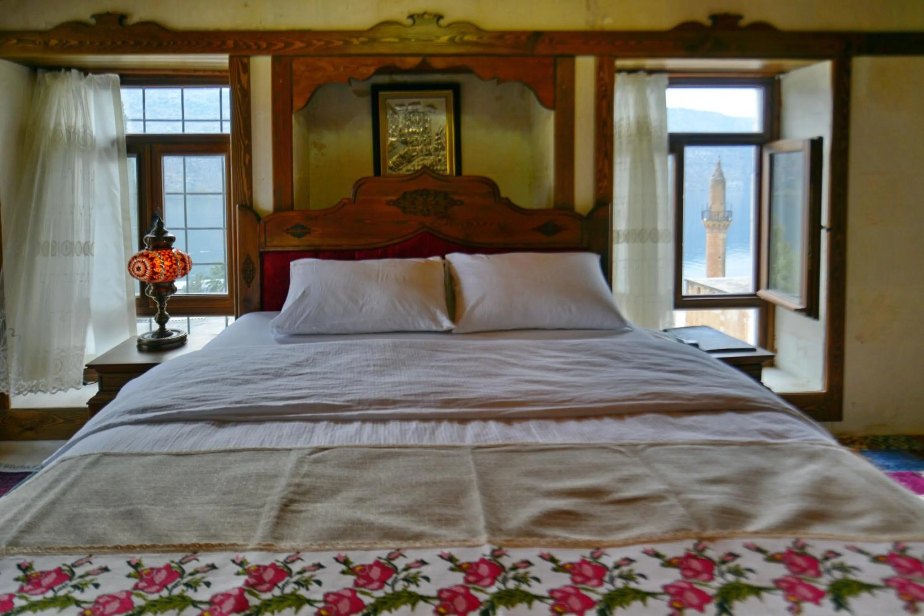 Bed in TÜRKMEN KONAGI HALFETİ BUTİK OTEL