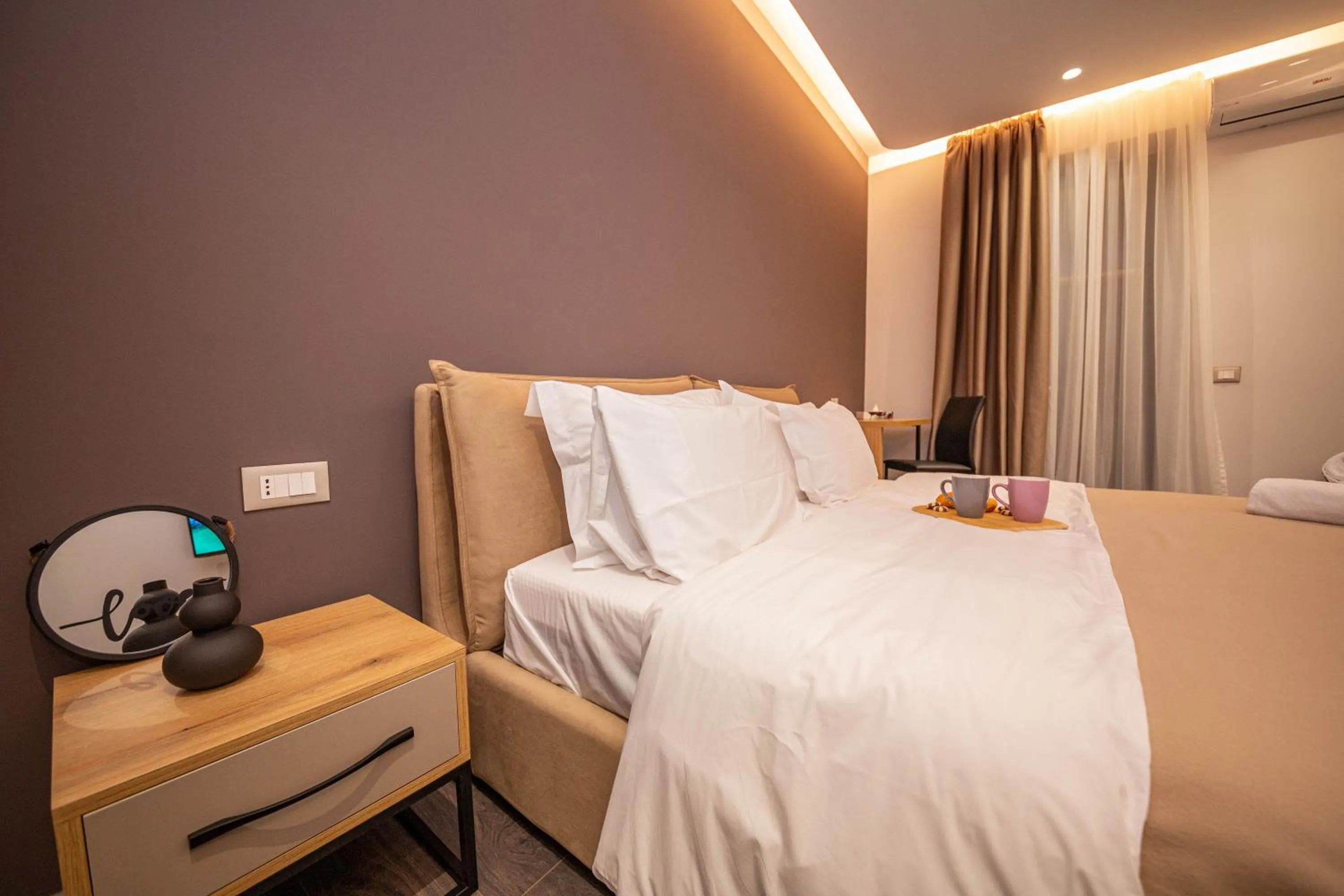 Balcony/Terrace, Bed in Blloku Unique Apartments