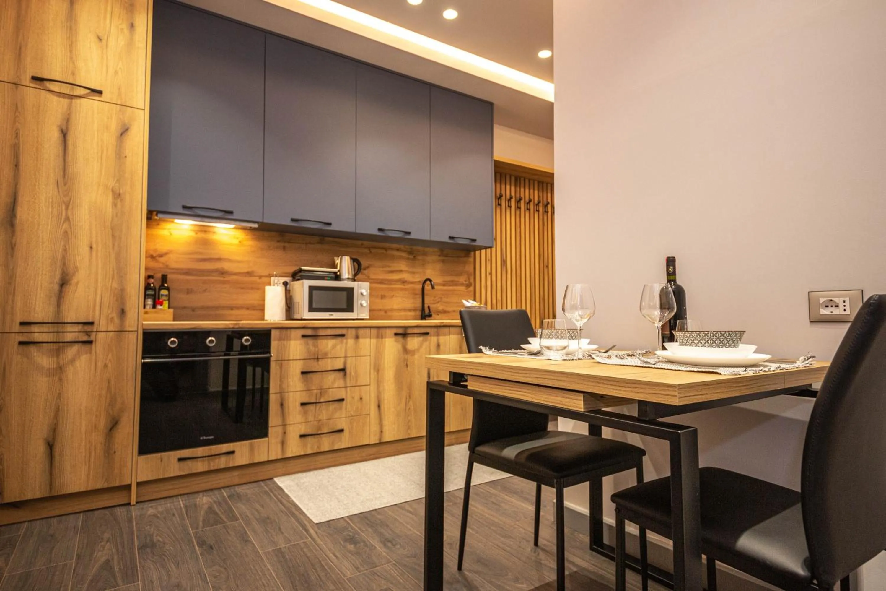 Kitchen or kitchenette in Blloku Unique Apartments