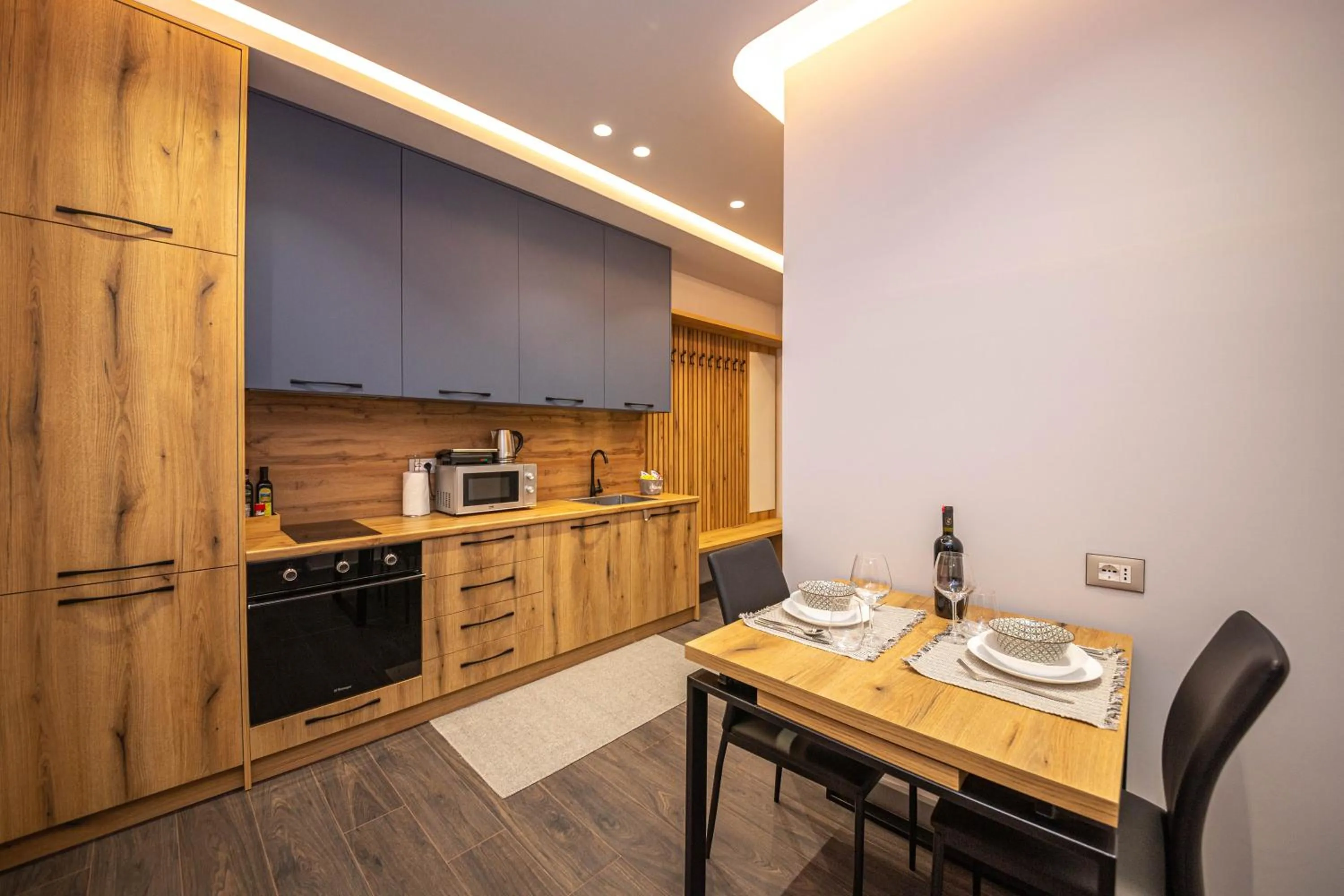 Kitchen or kitchenette in Blloku Unique Apartments