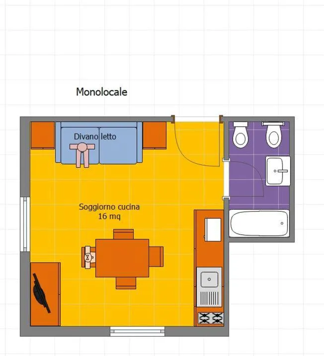 Floor plan in Coccodrillo Hotel & Apartments