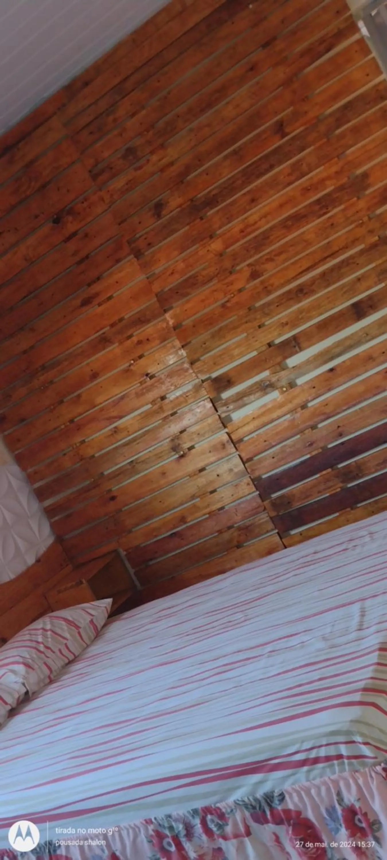 Bed in Pousada Shalom