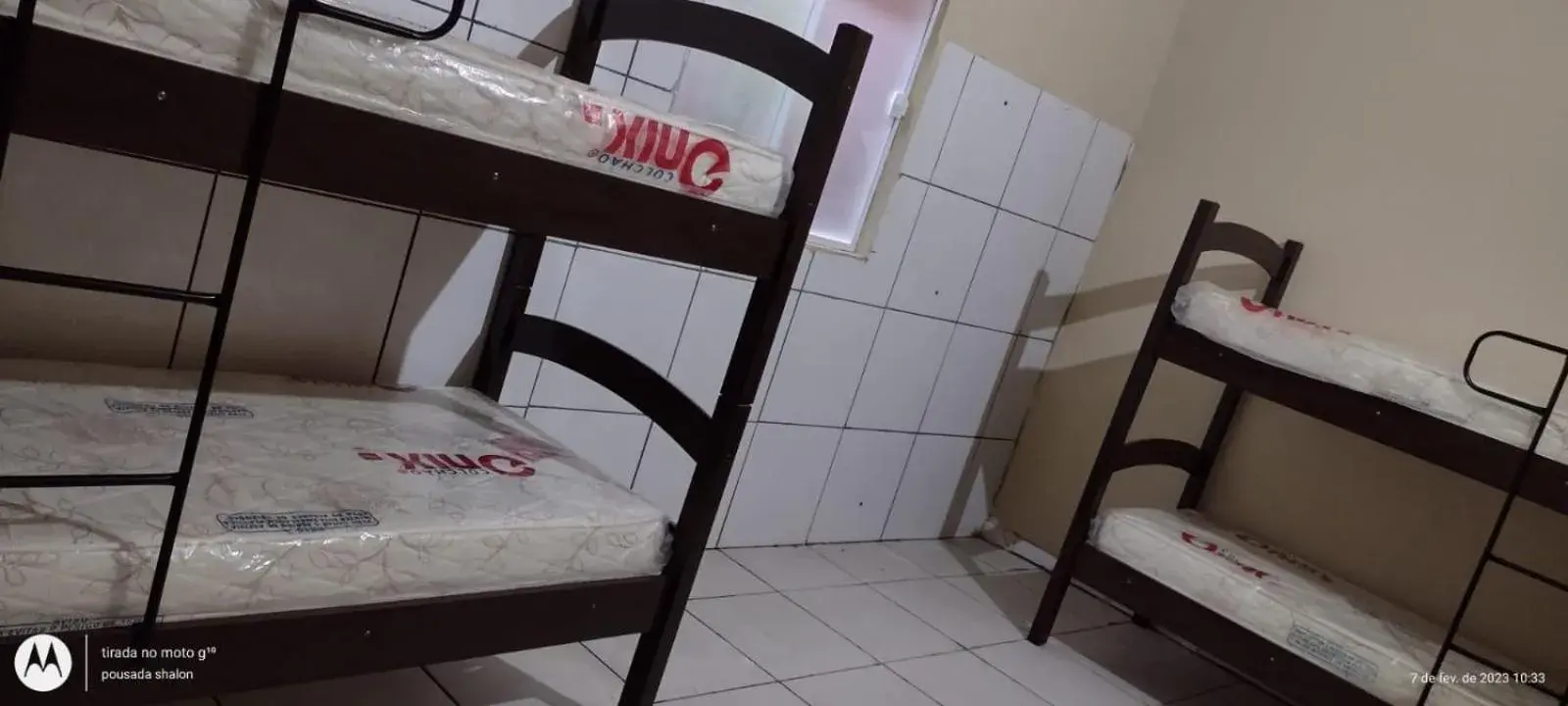 Bunk Bed in Male Dormitory Room in Pousada Shalom Bunk Bed in Male Dormitory Room in Pousada Shalom