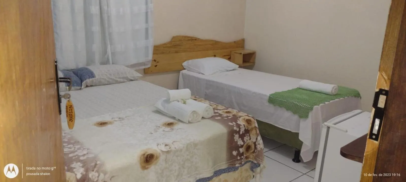 Bed in Pousada Shalom