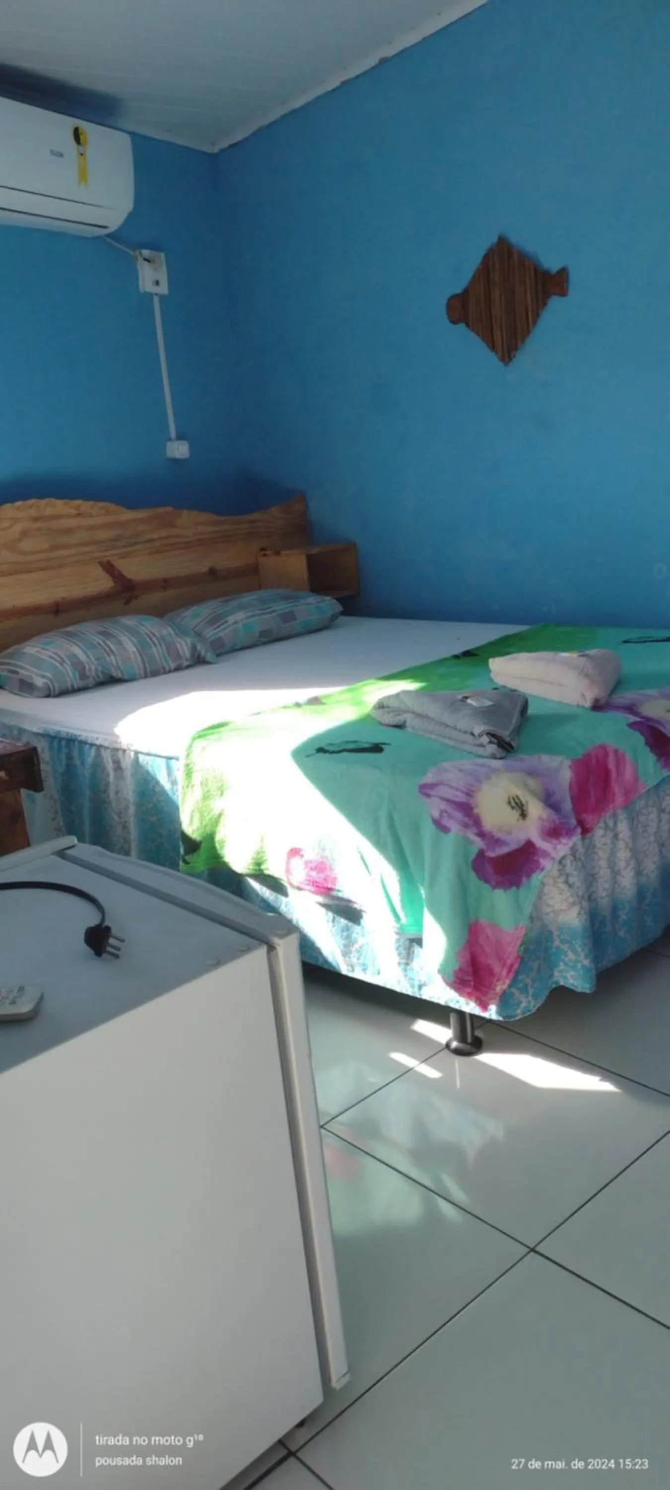 Bed in Pousada Shalom