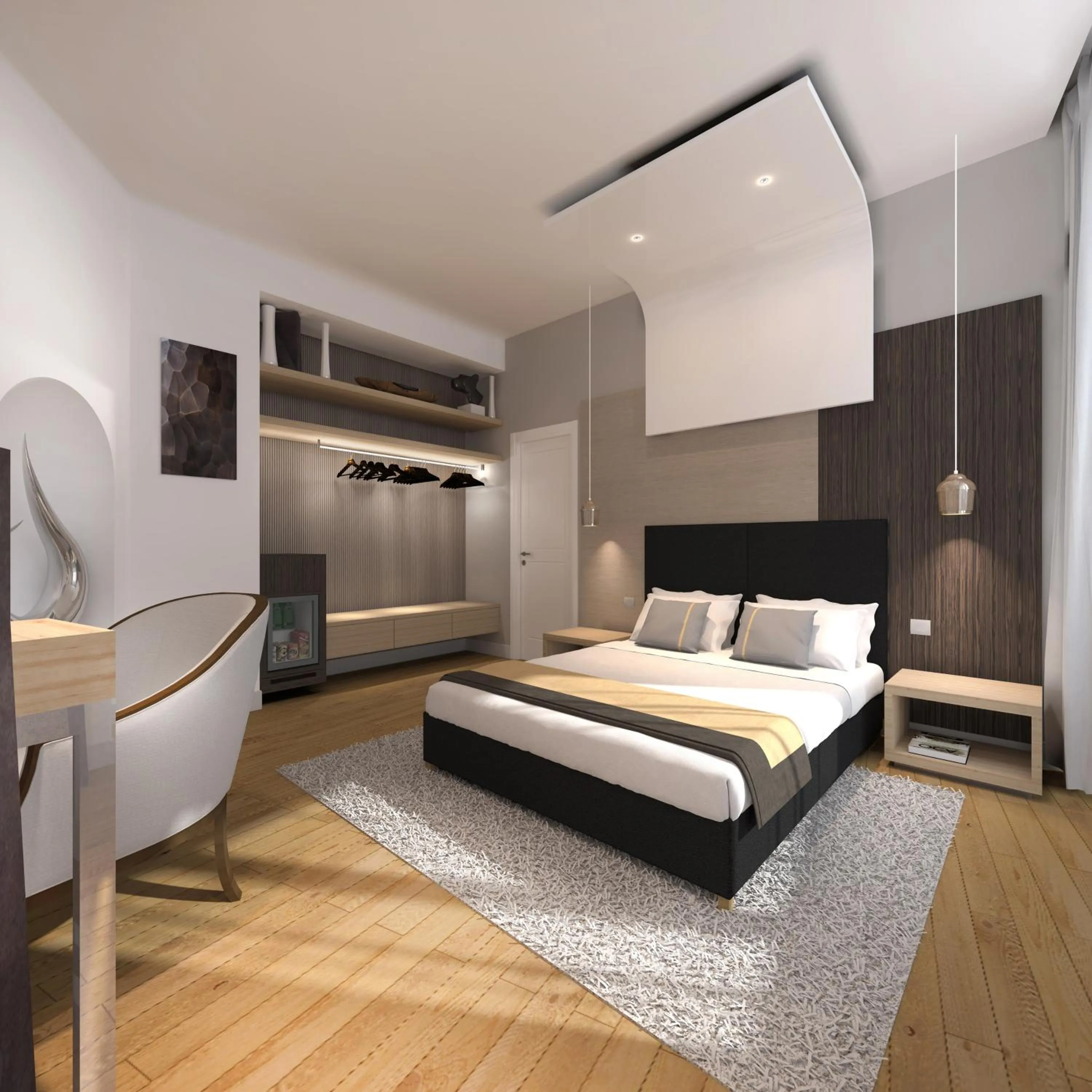 Bed in Hotel Rinascimento