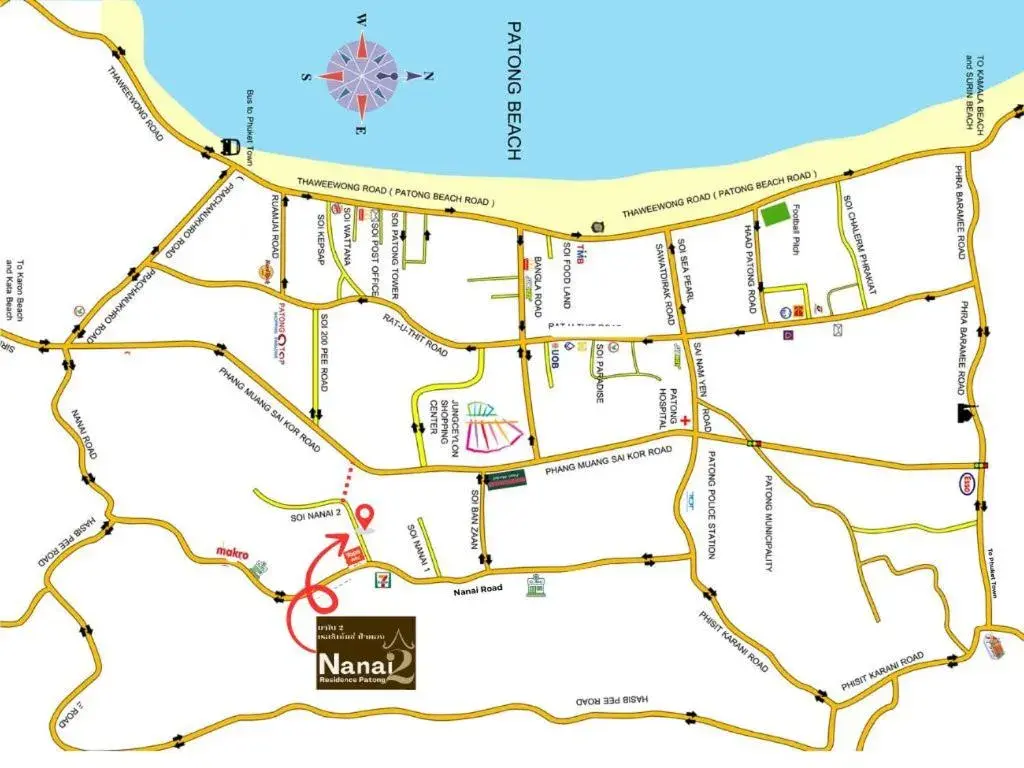 Property building in Nanai 2 Residence Patong Phuket Property building in Nanai 2 Residence Patong Phuket