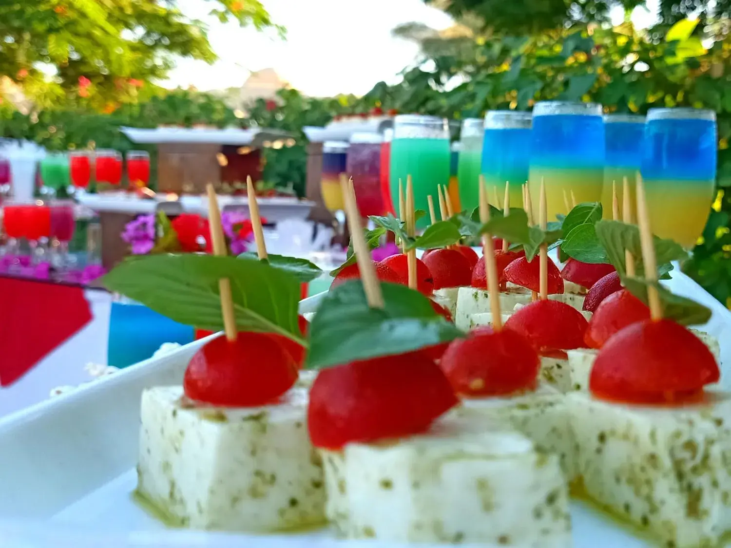 Food and drinks in Utopia Beach Club Food and drinks in Utopia Beach Club