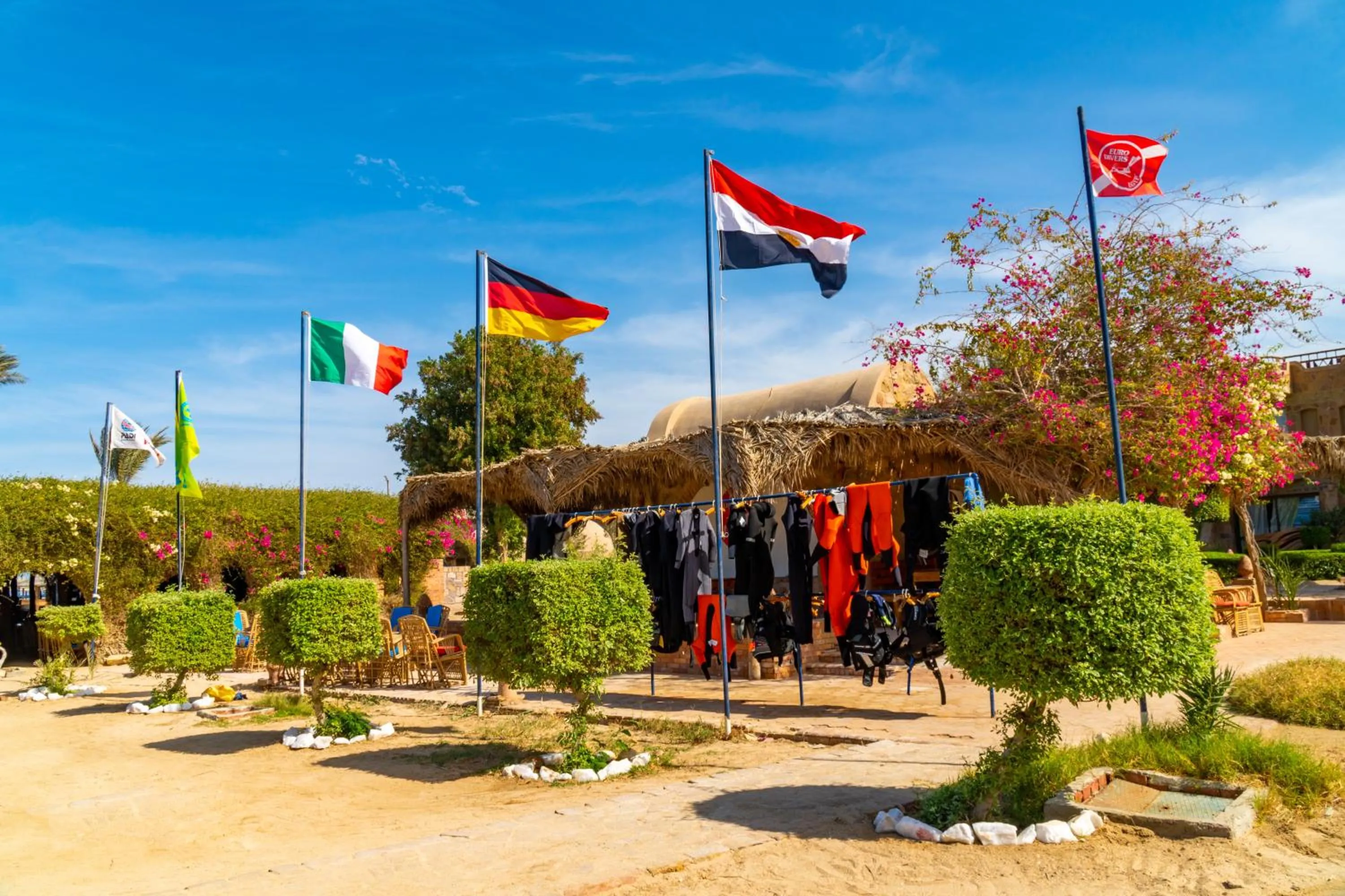 Dining area in Utopia Beach Club