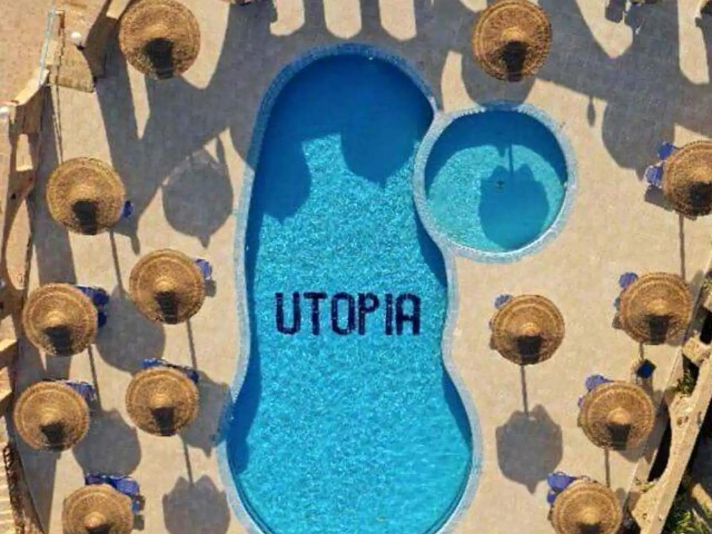 Pool view in Utopia Beach Club Pool view in Utopia Beach Club