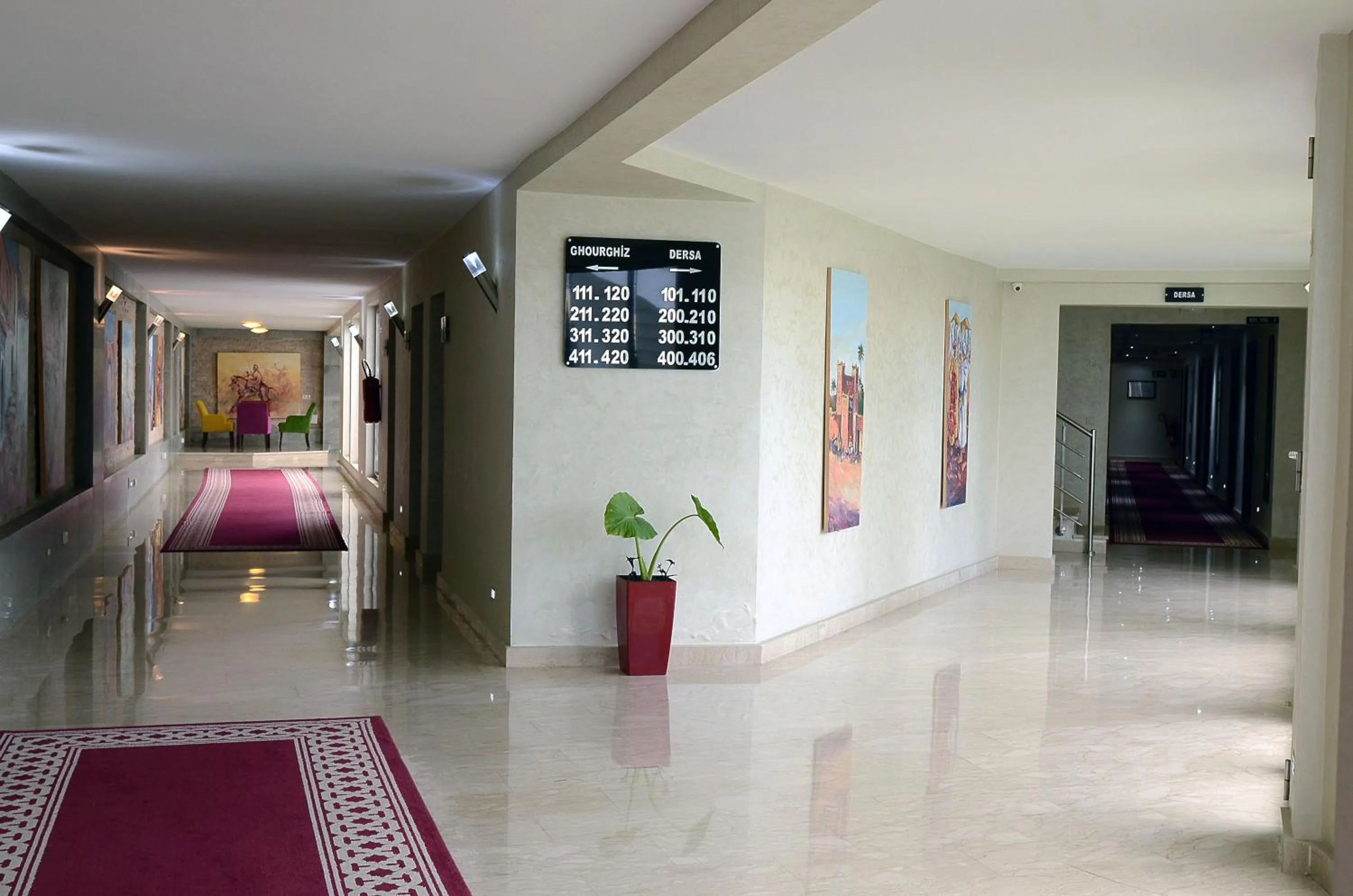 Decorative detail, Bed in Hotel Chams