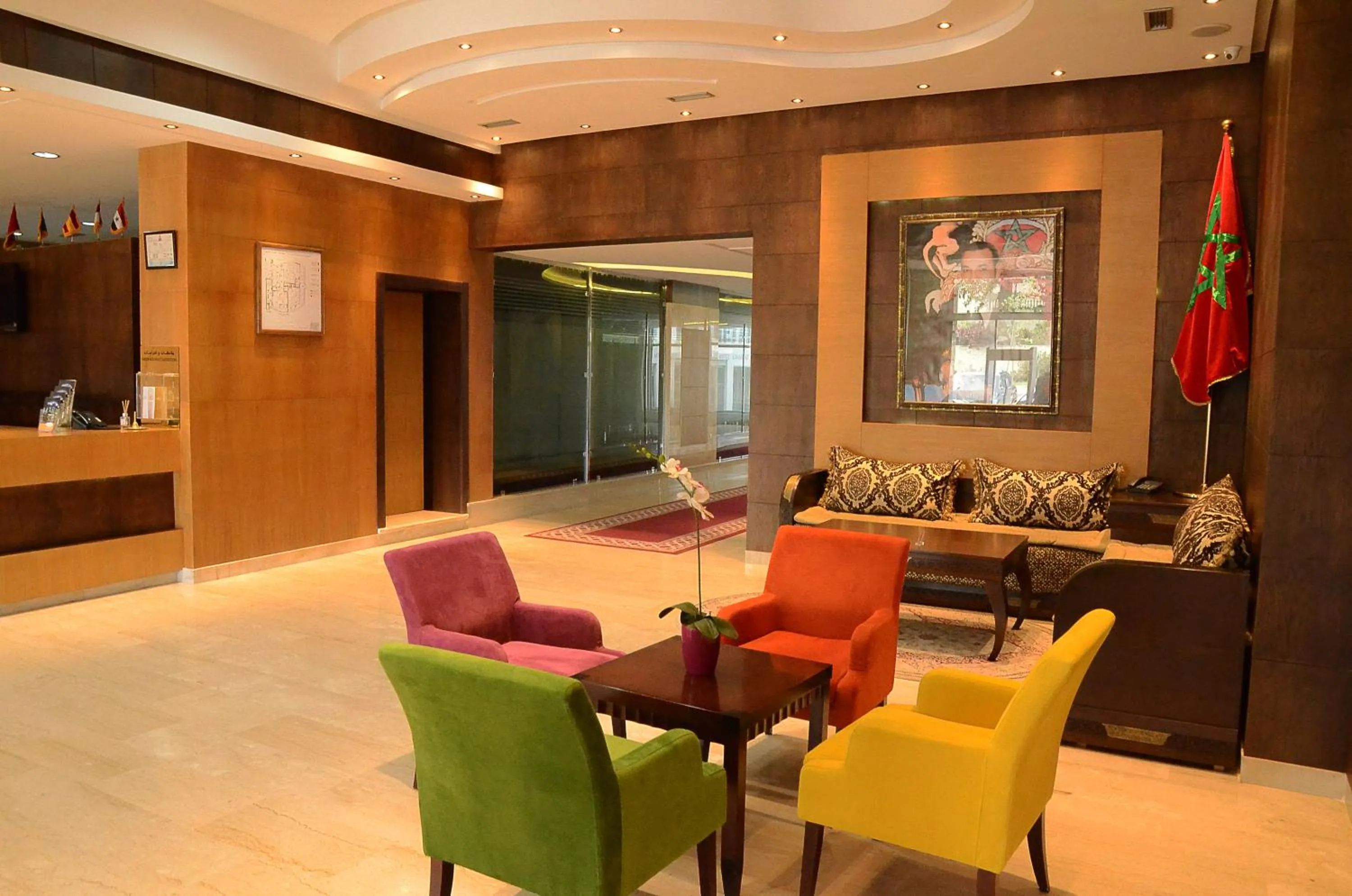 Lobby or reception in Hotel Chams