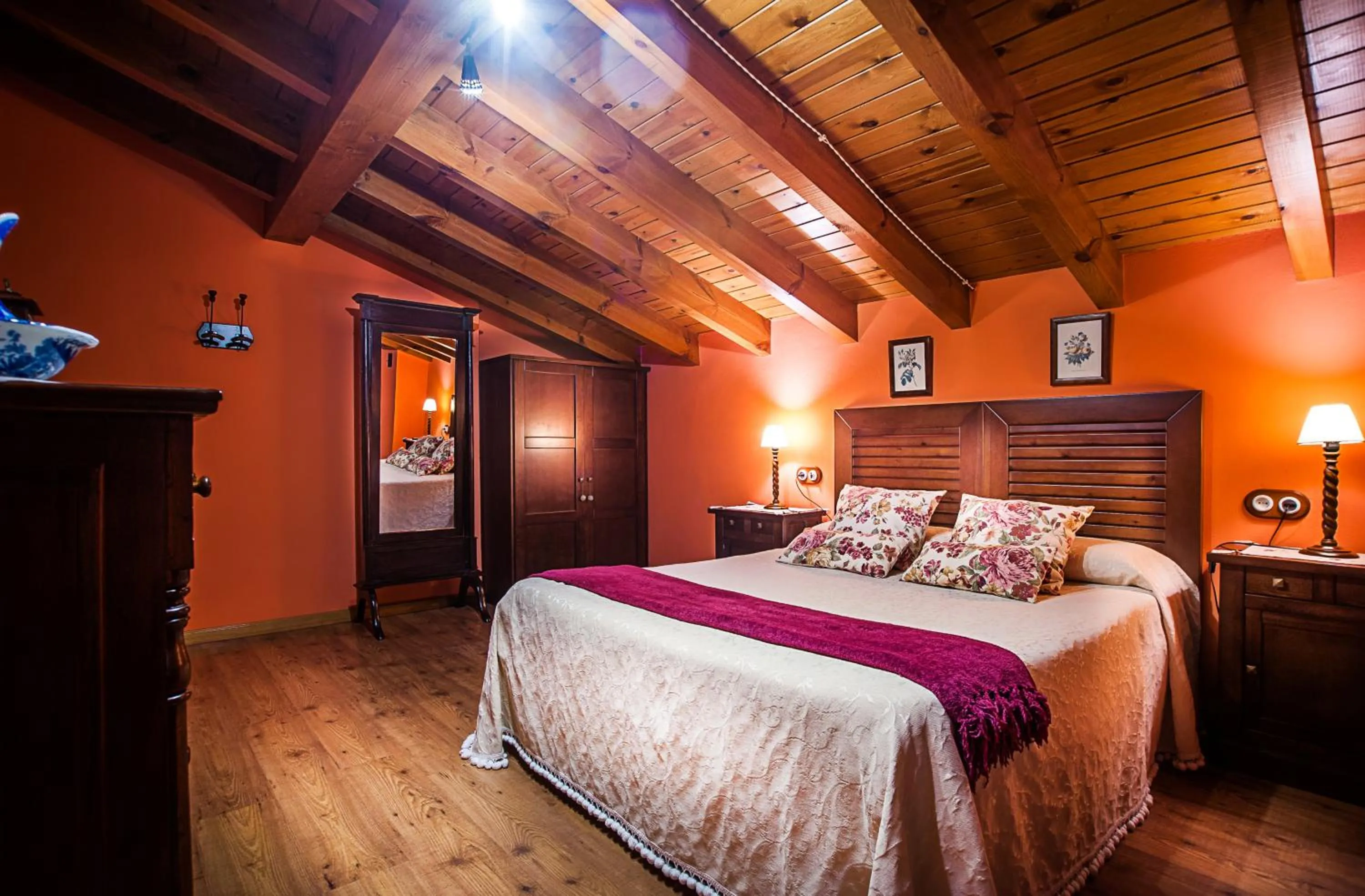 Bed in Casa de Aldea Riosol