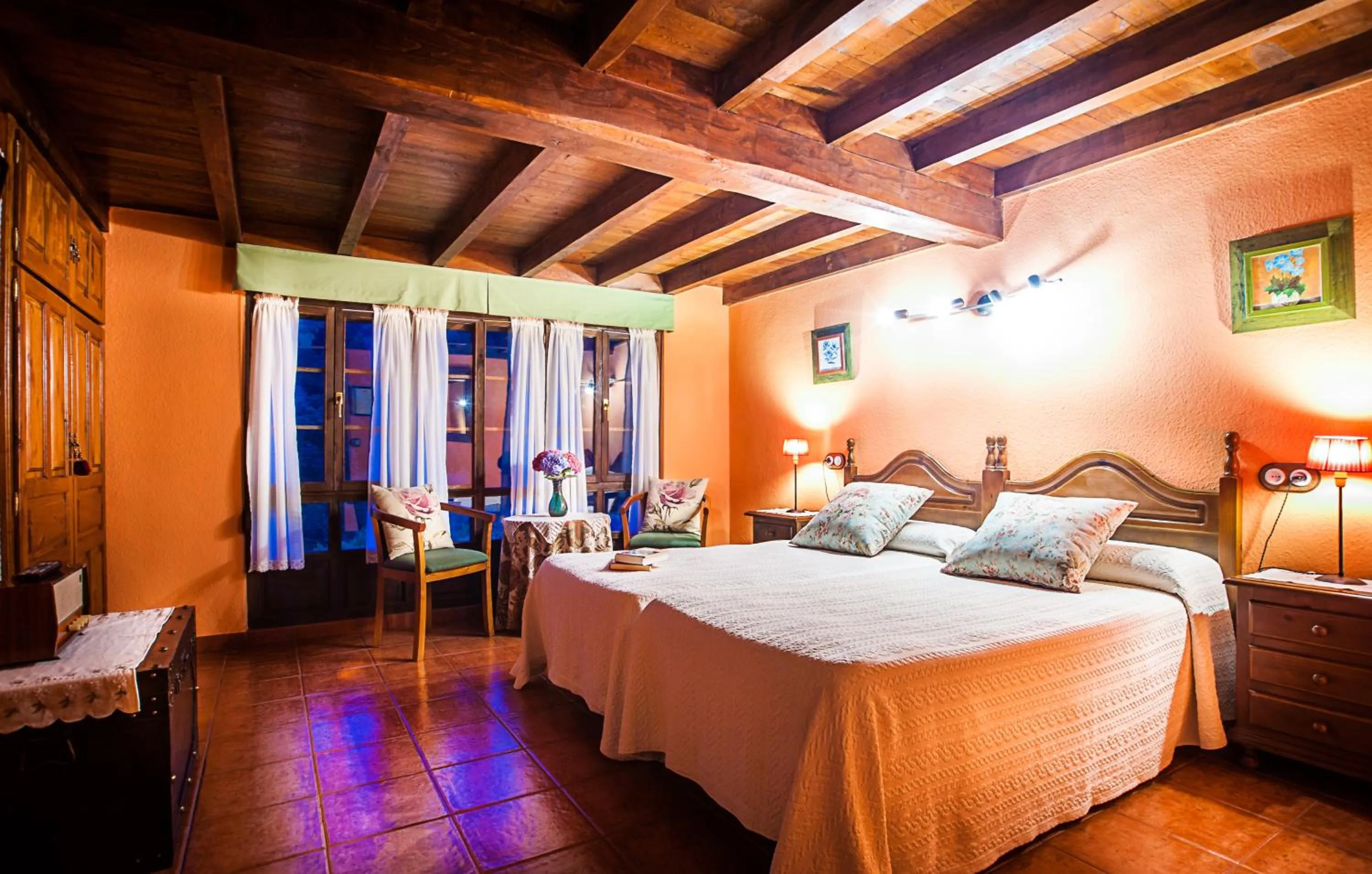 Bed in Casa de Aldea Riosol