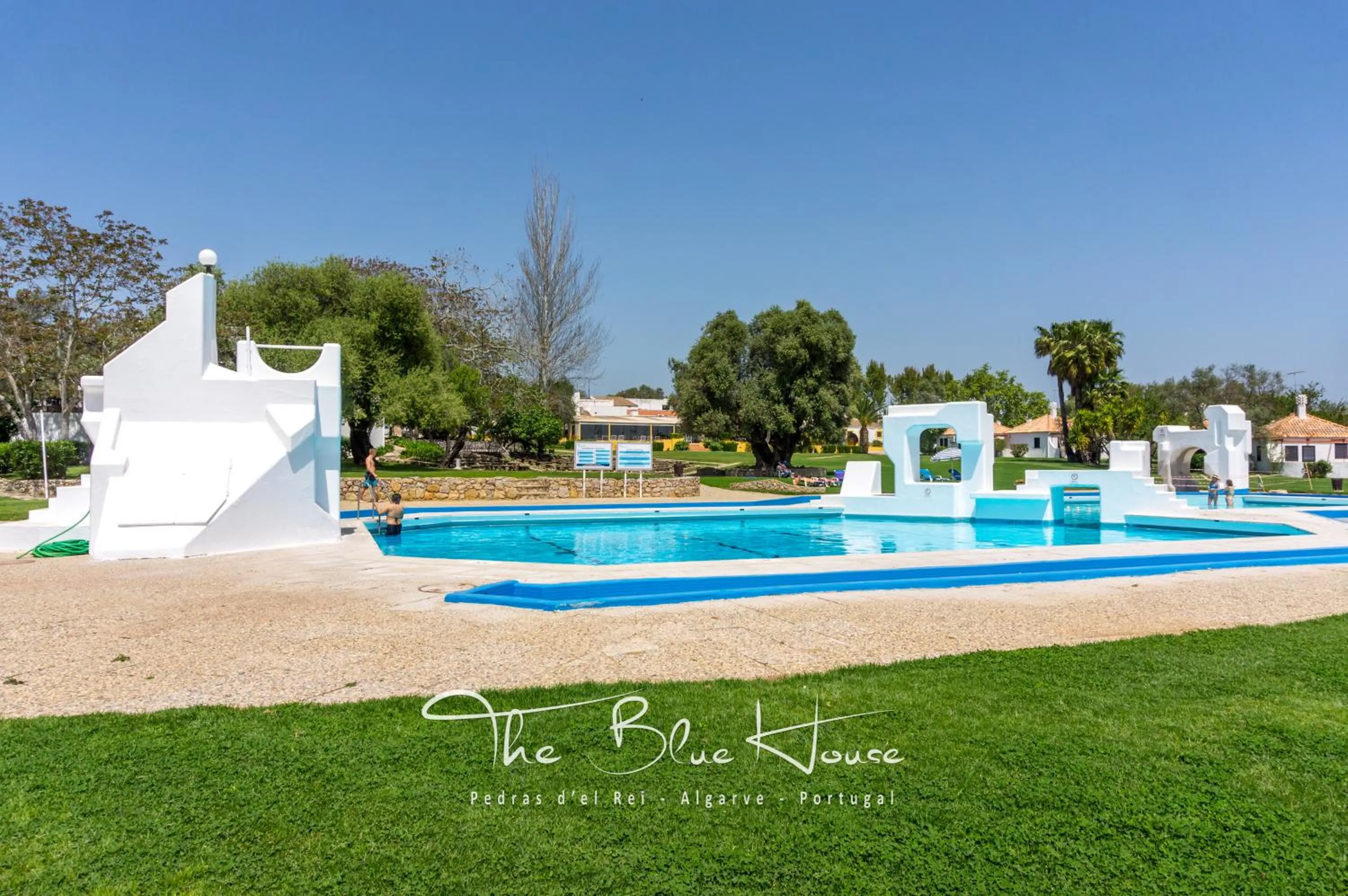 Swimming pool in The Blue House, Pedras D'el Rei, Tavira